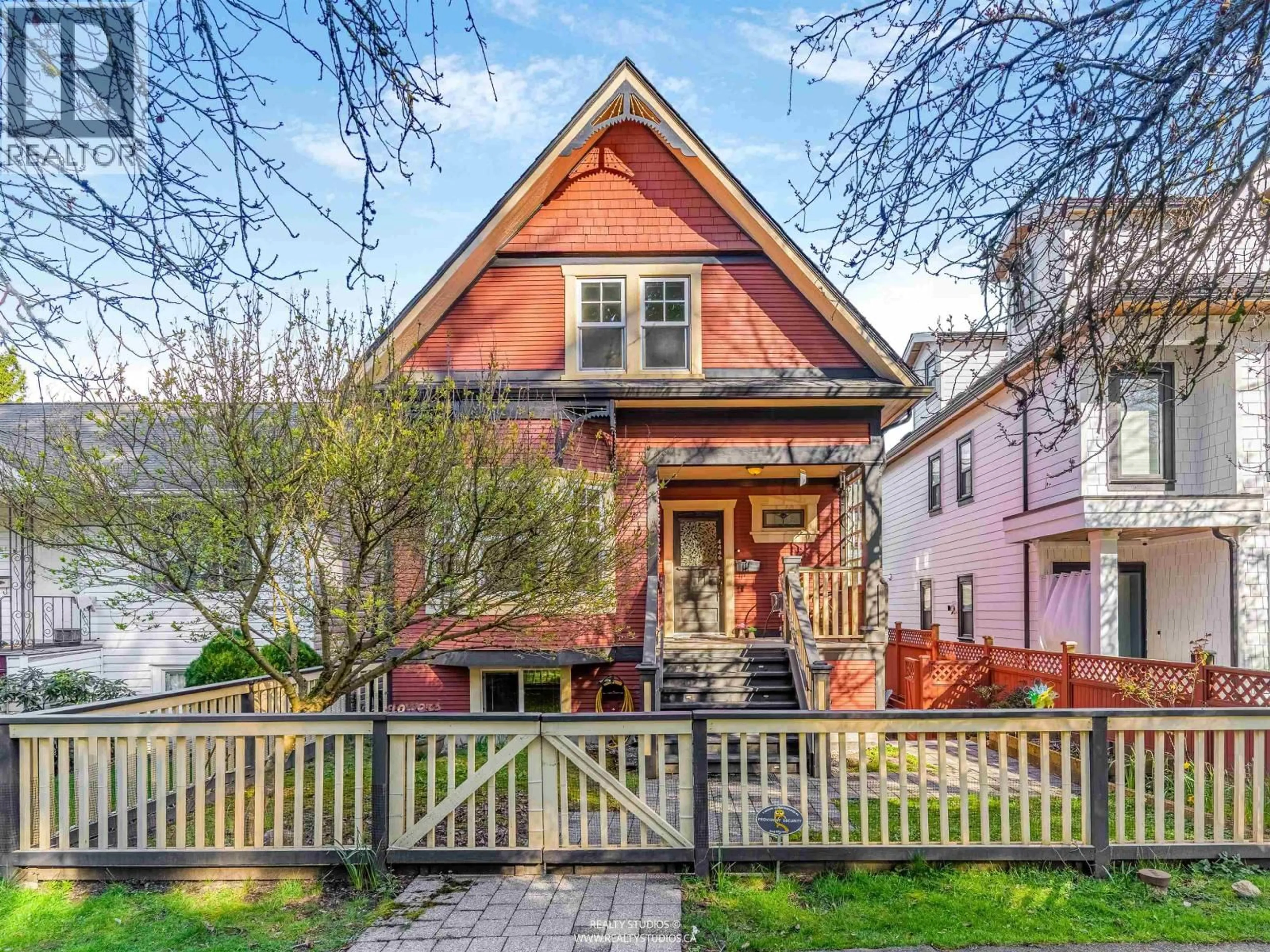 Home with brick exterior material, street for 4446 QUEBEC STREET, Vancouver British Columbia V5V3L7