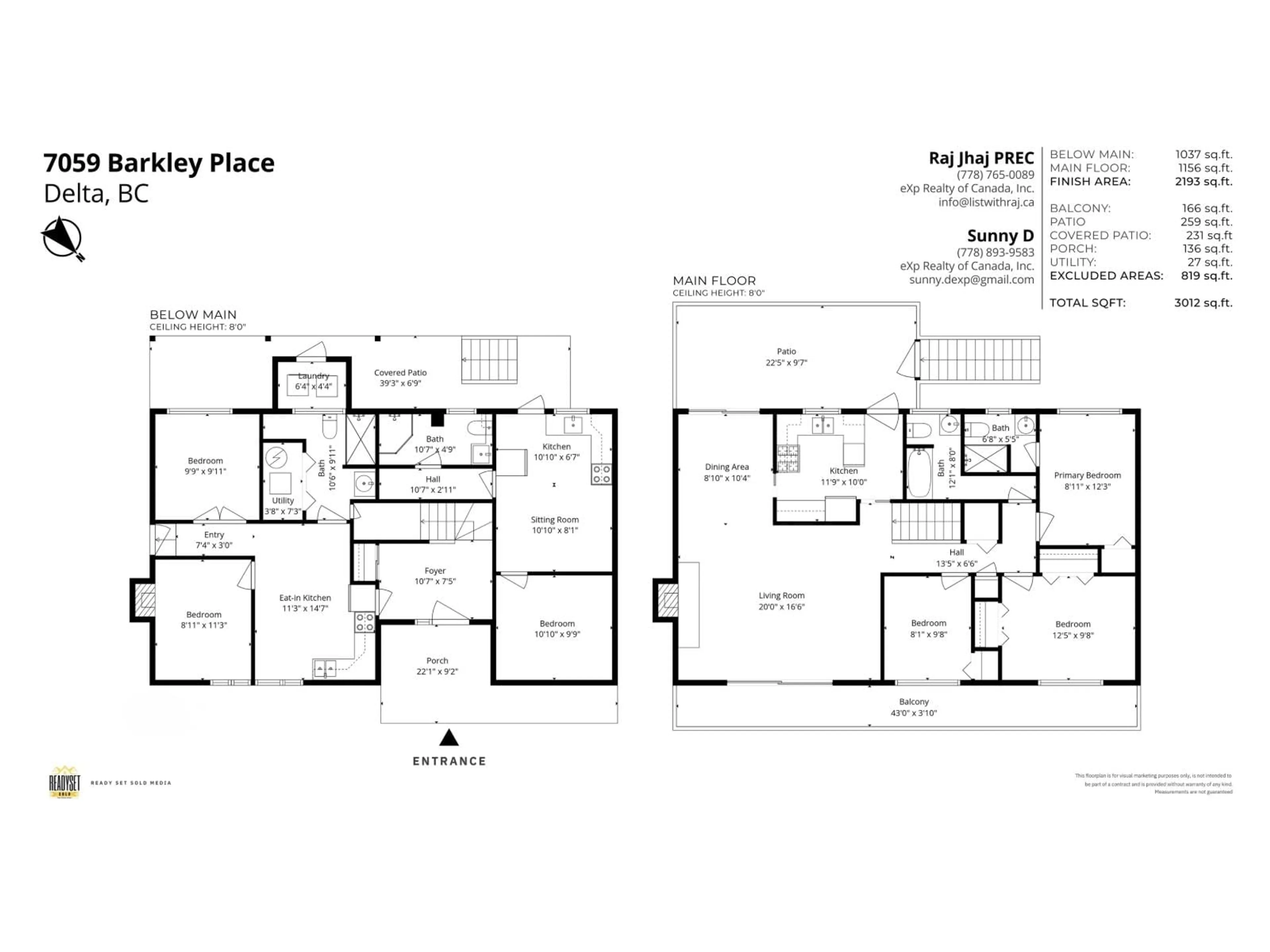 Floor plan for 7059 BARKLEY PLACE, Delta British Columbia V4E1T8