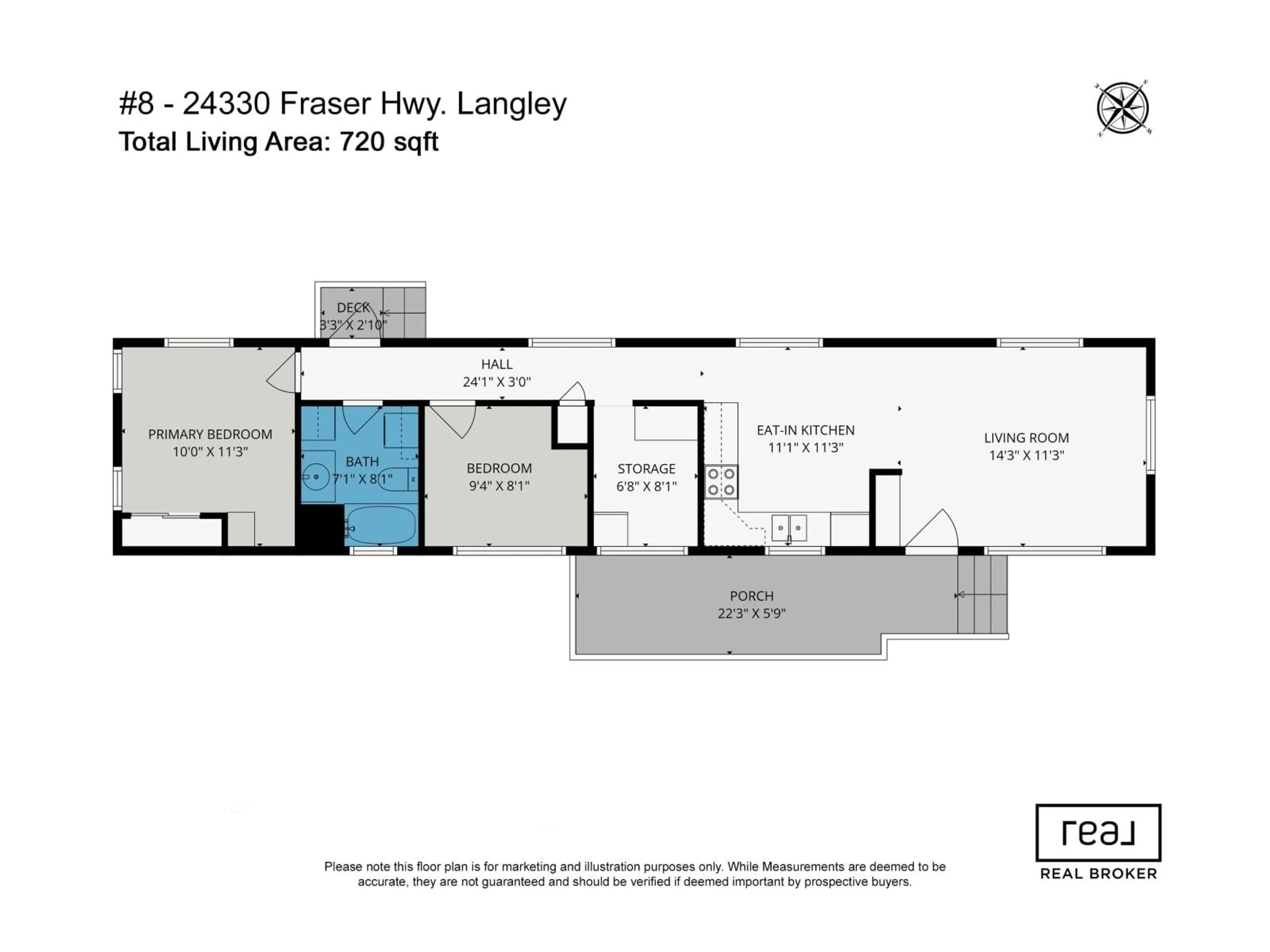 Floor plan for 8 - 24330 FRASER HIGHWAY, Langley British Columbia V2Z1N2