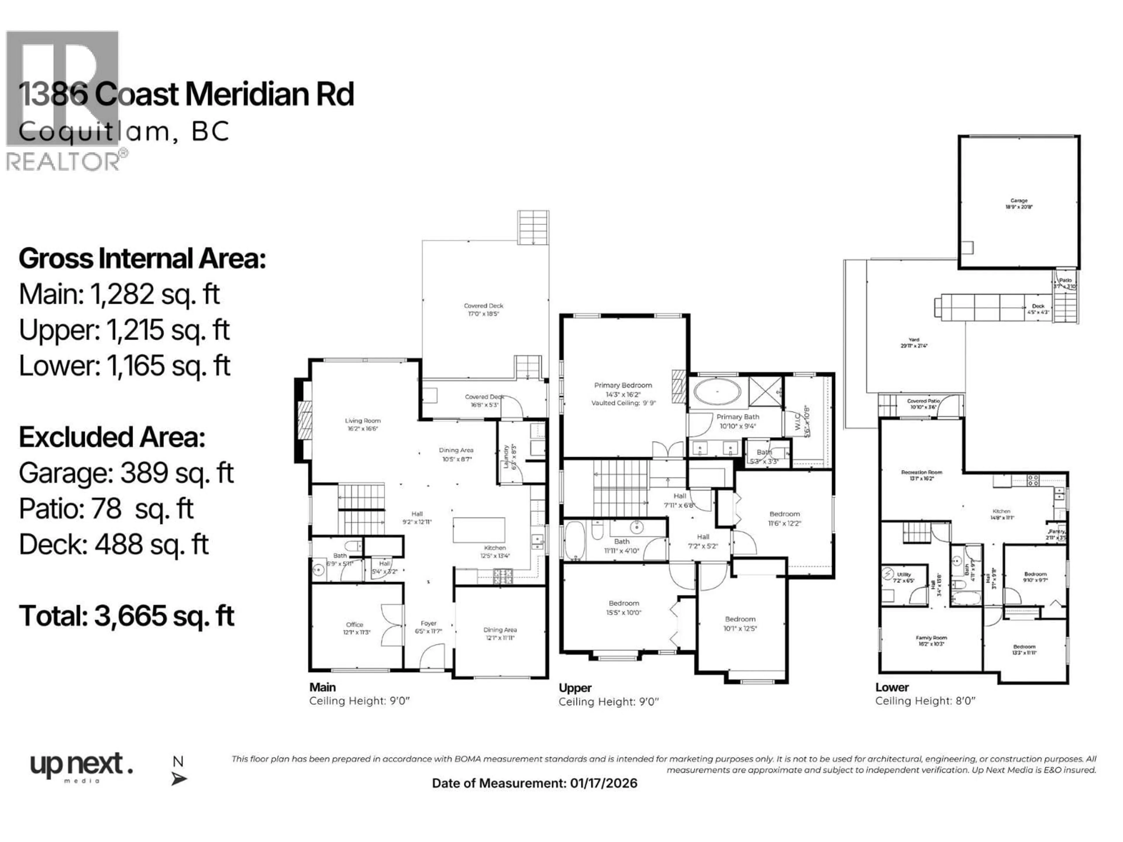Floor plan for 1386 COAST MERIDIAN ROAD, Coquitlam British Columbia V3E3H1