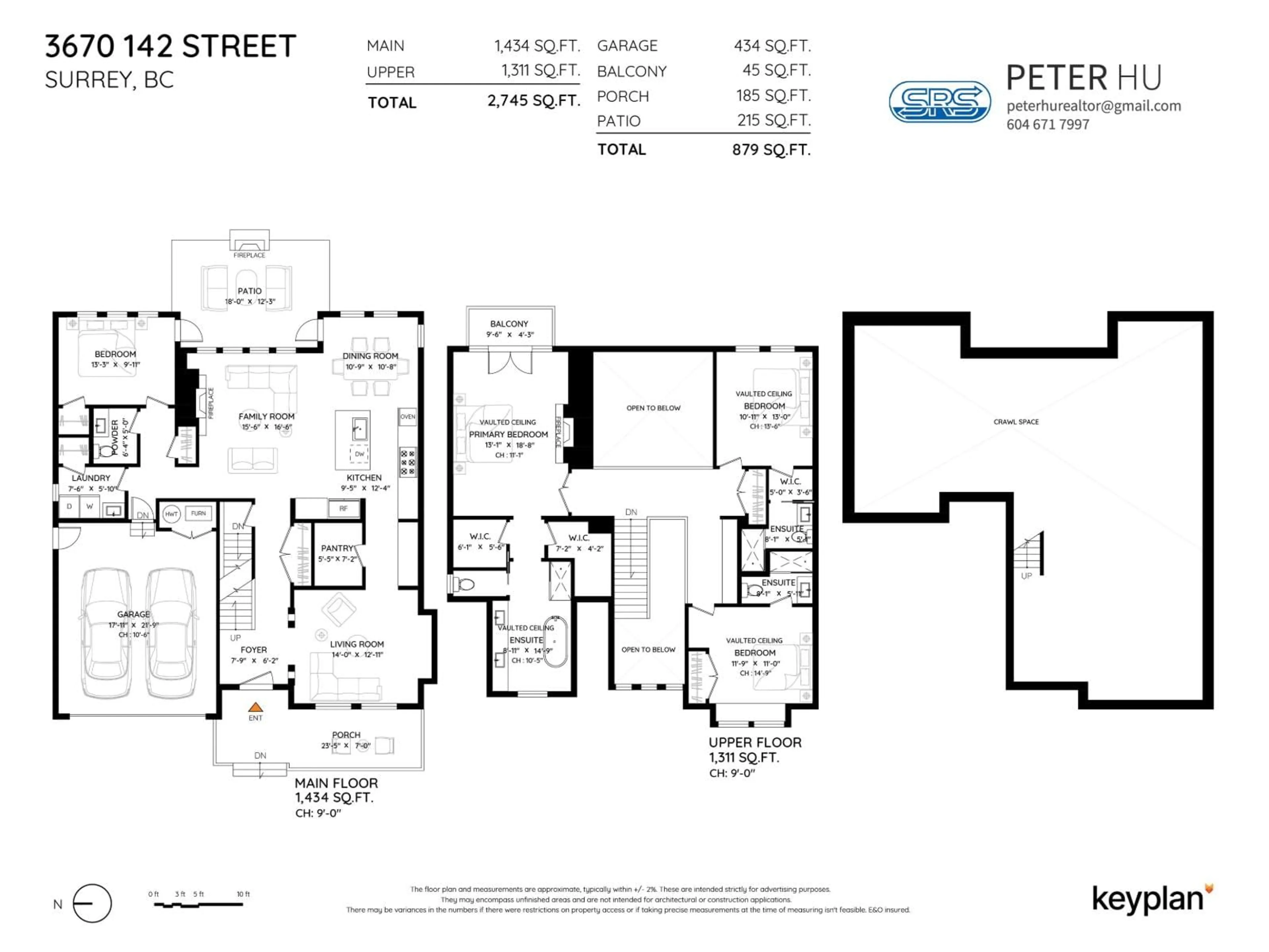 Floor plan for 3670 142 STREET, Surrey British Columbia V4P0C2