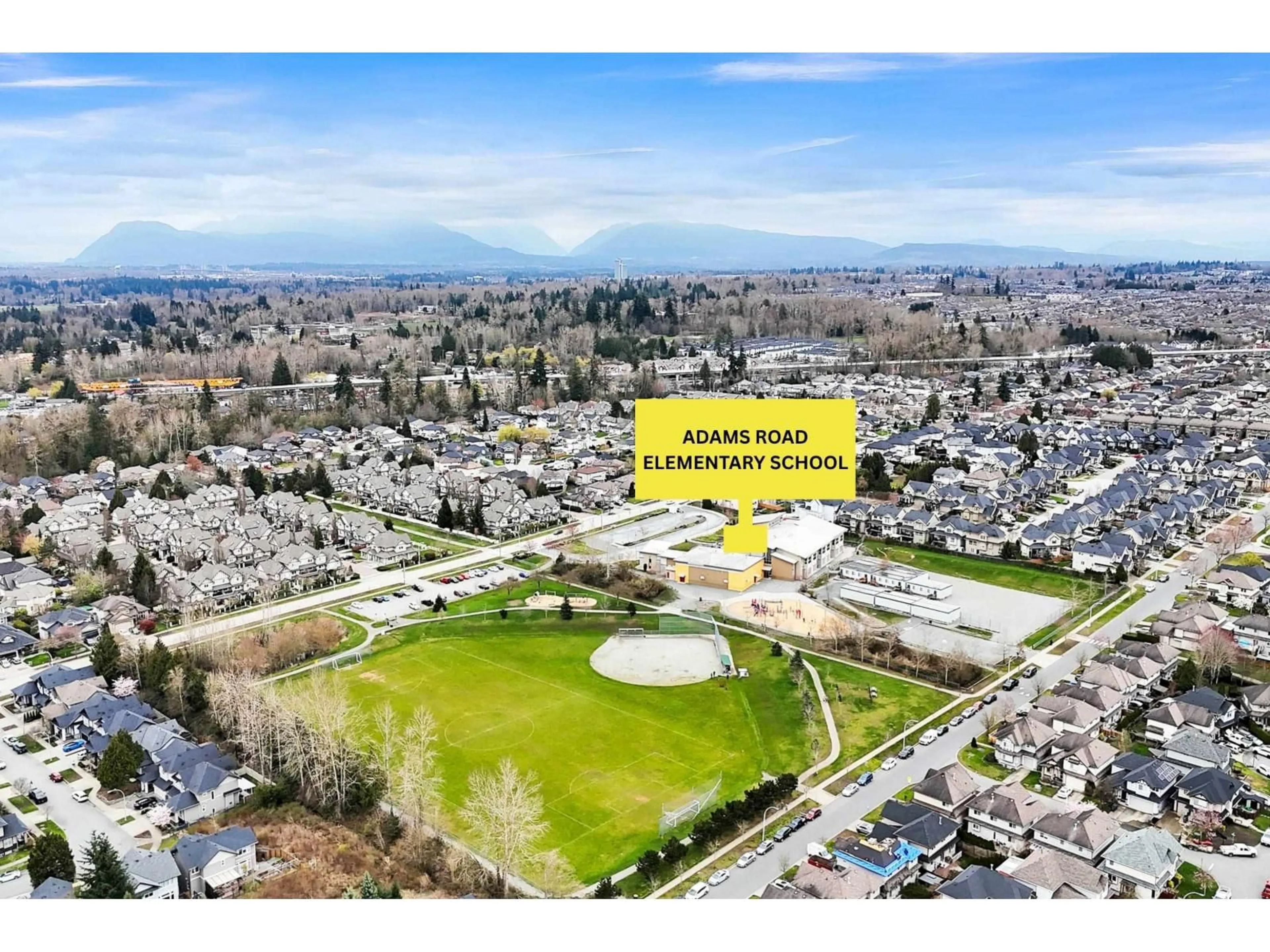 A pic from outside/outdoor area/front of a property/back of a property/a pic from drone, mountain view for 6643 181 STREET, Surrey British Columbia V3S9A2