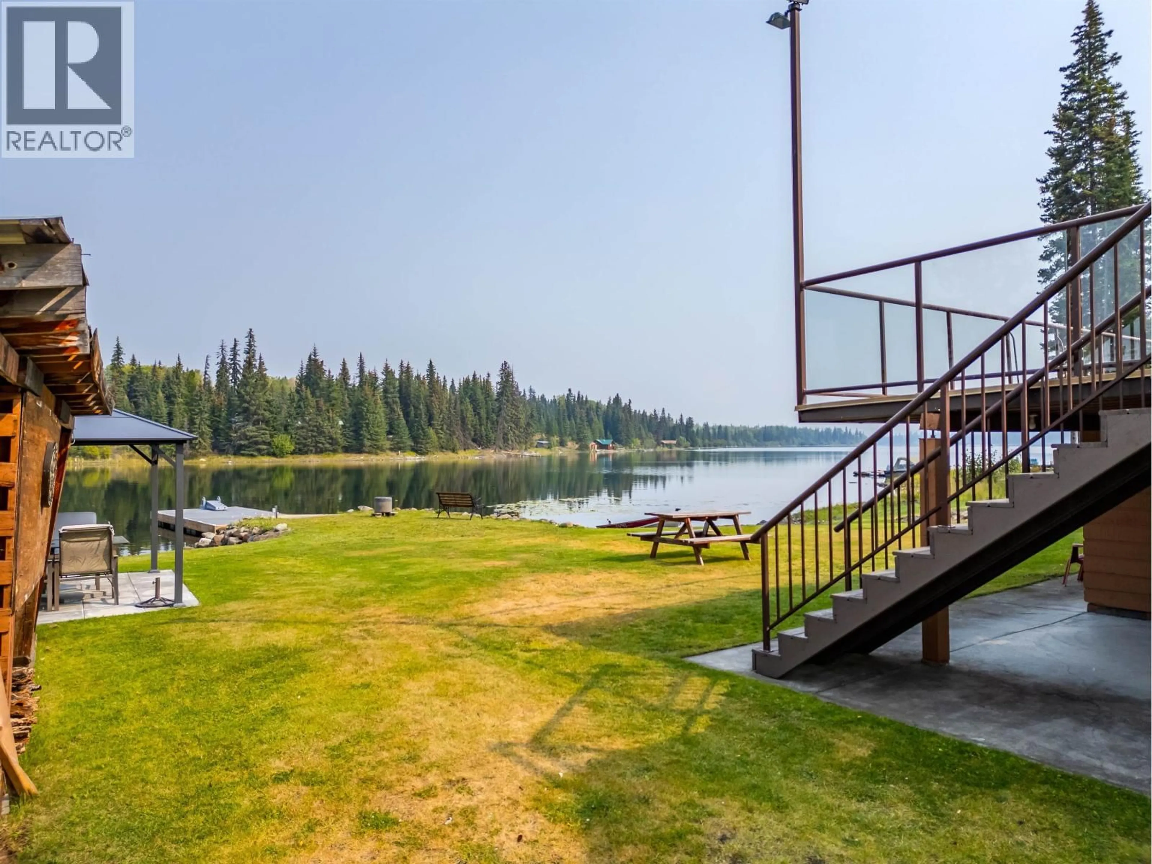 Patio, water/lake/river/ocean view for 7177 NATH ROAD, Bridge Lake British Columbia V0K1X1