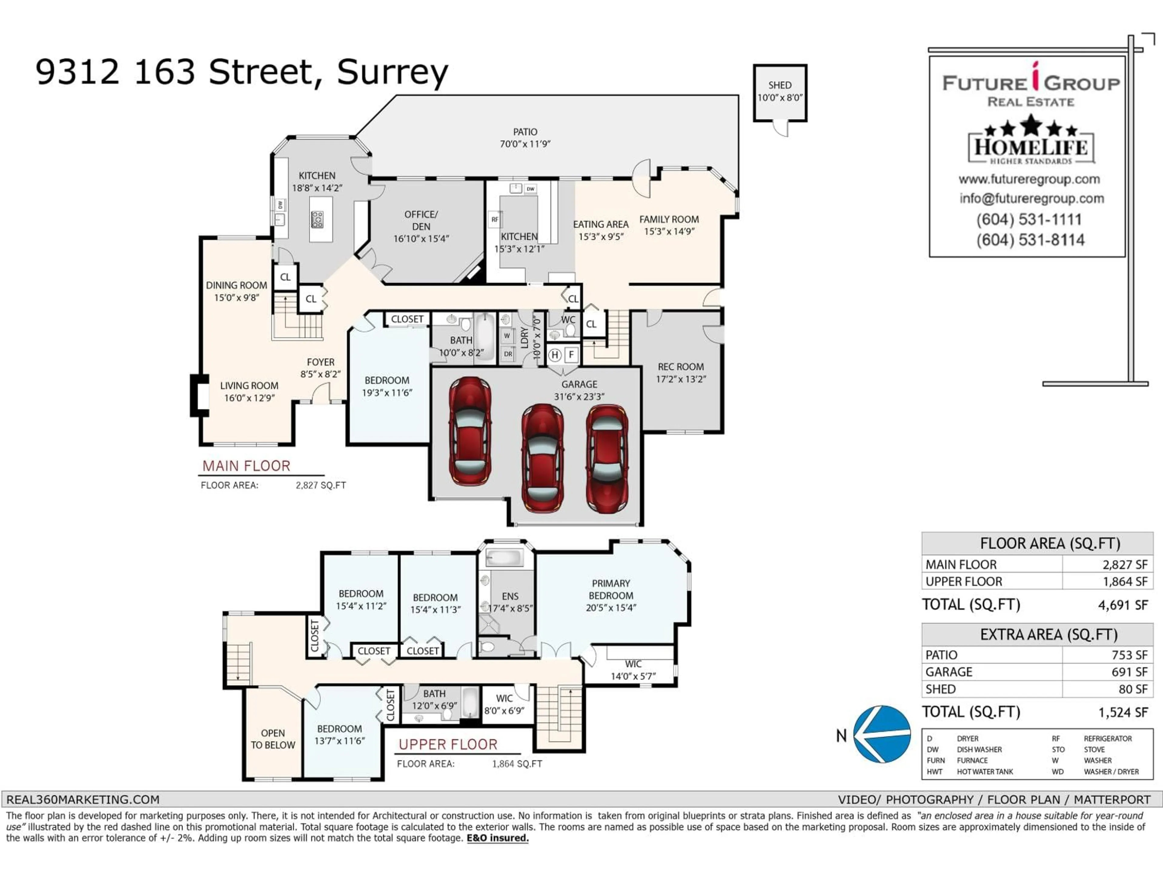 Floor plan for 9312 163 STREET, Surrey British Columbia V4N3C9