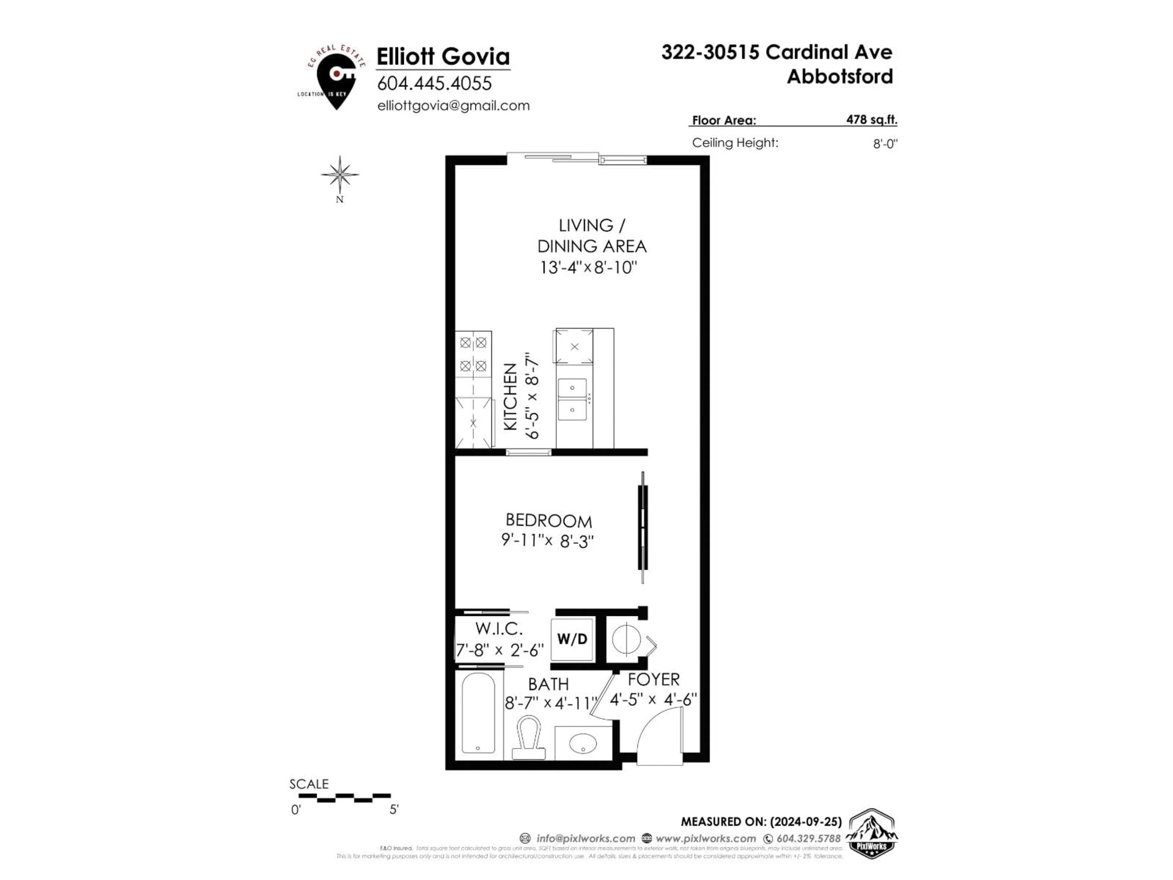 Floor plan for 322 - 30515 CARDINAL AVENUE, Abbotsford British Columbia V2T0A8