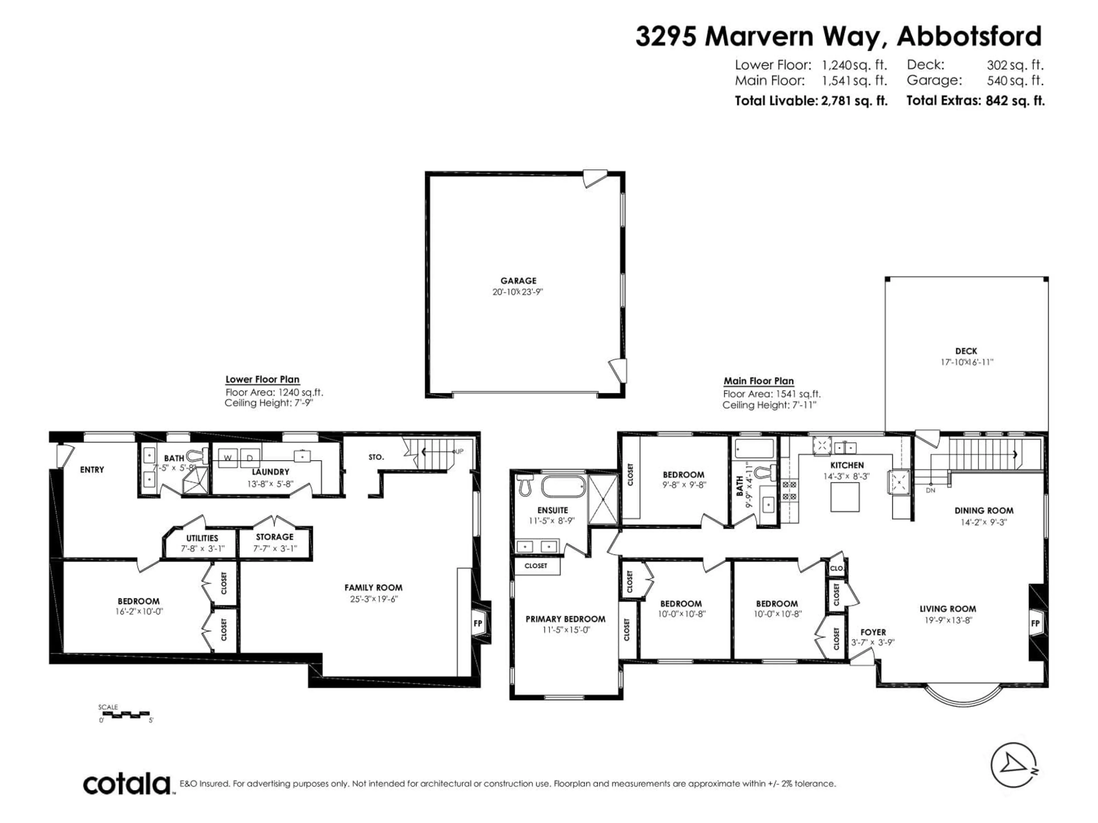 Floor plan for 3295 MARVERN WAY, Abbotsford British Columbia V2S4N1