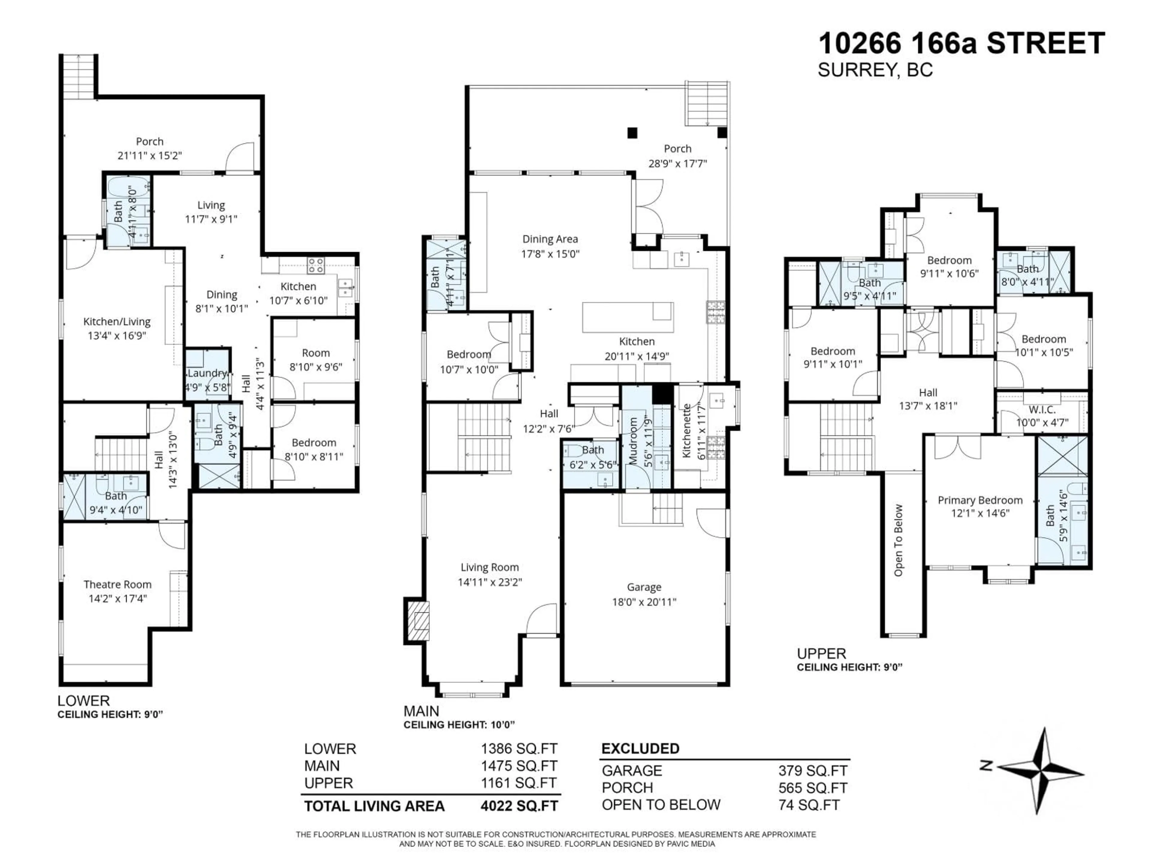 Floor plan for 10266 166A STREET, Surrey British Columbia V4N1Y7