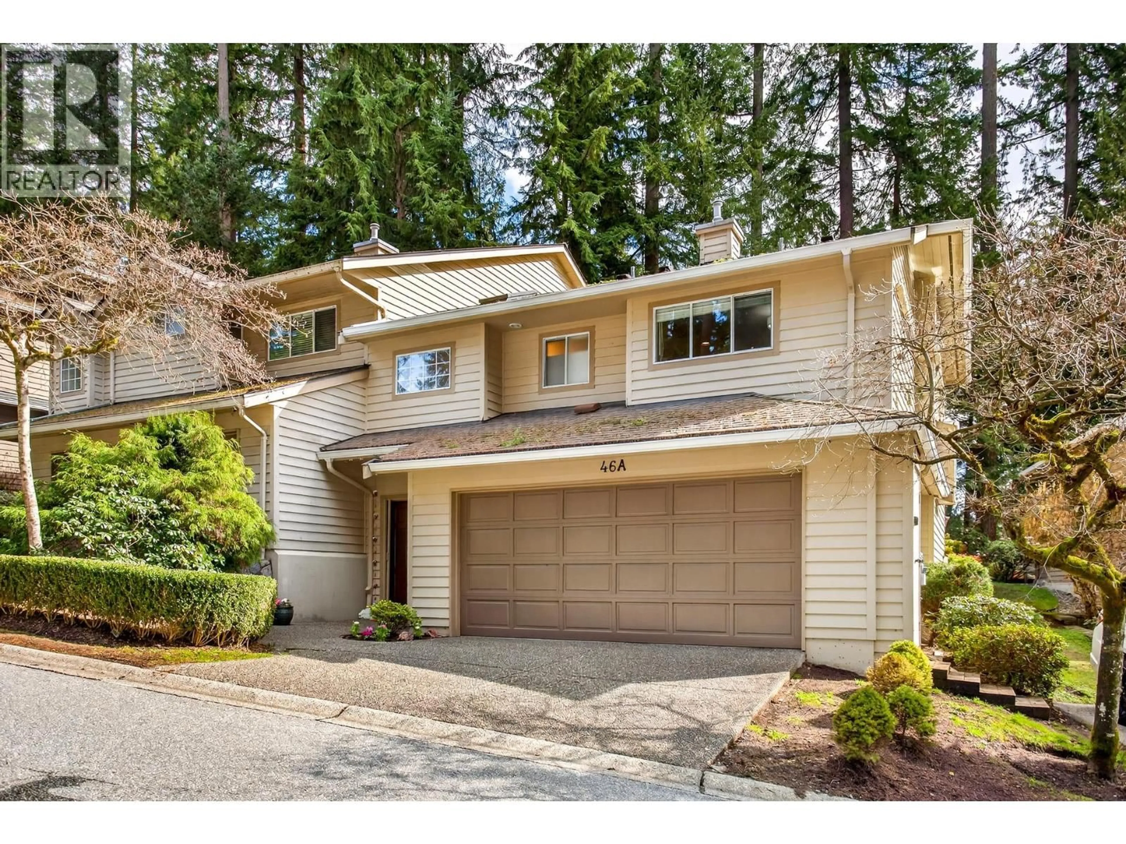 Home with vinyl exterior material, street for 46A DEERWOOD PLACE, Port Moody British Columbia V3H4X7