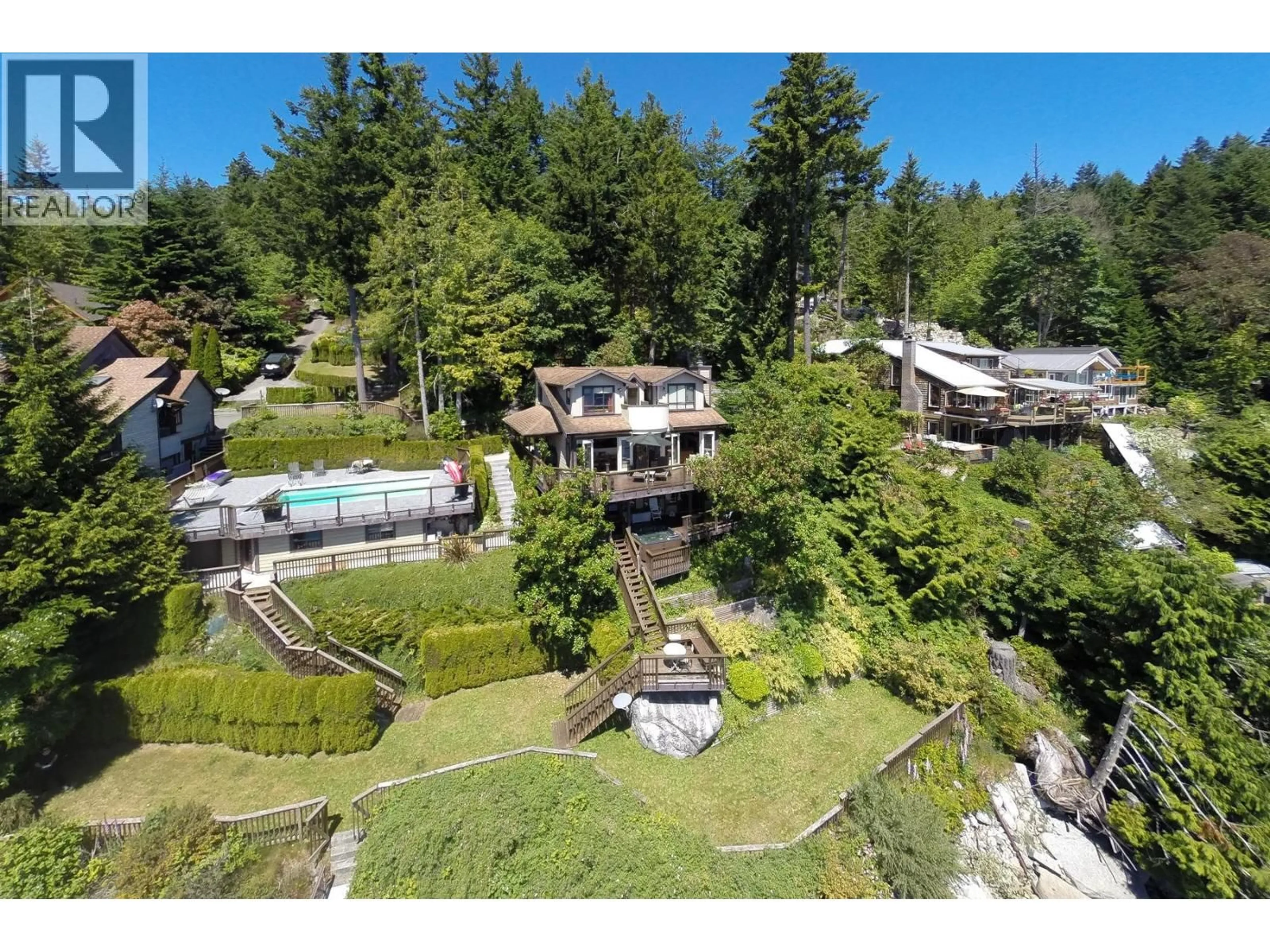 A pic from outside/outdoor area/front of a property/back of a property/a pic from drone, unknown for 4836 SINCLAIR BAY ROAD, Pender Harbour British Columbia V0N1S1