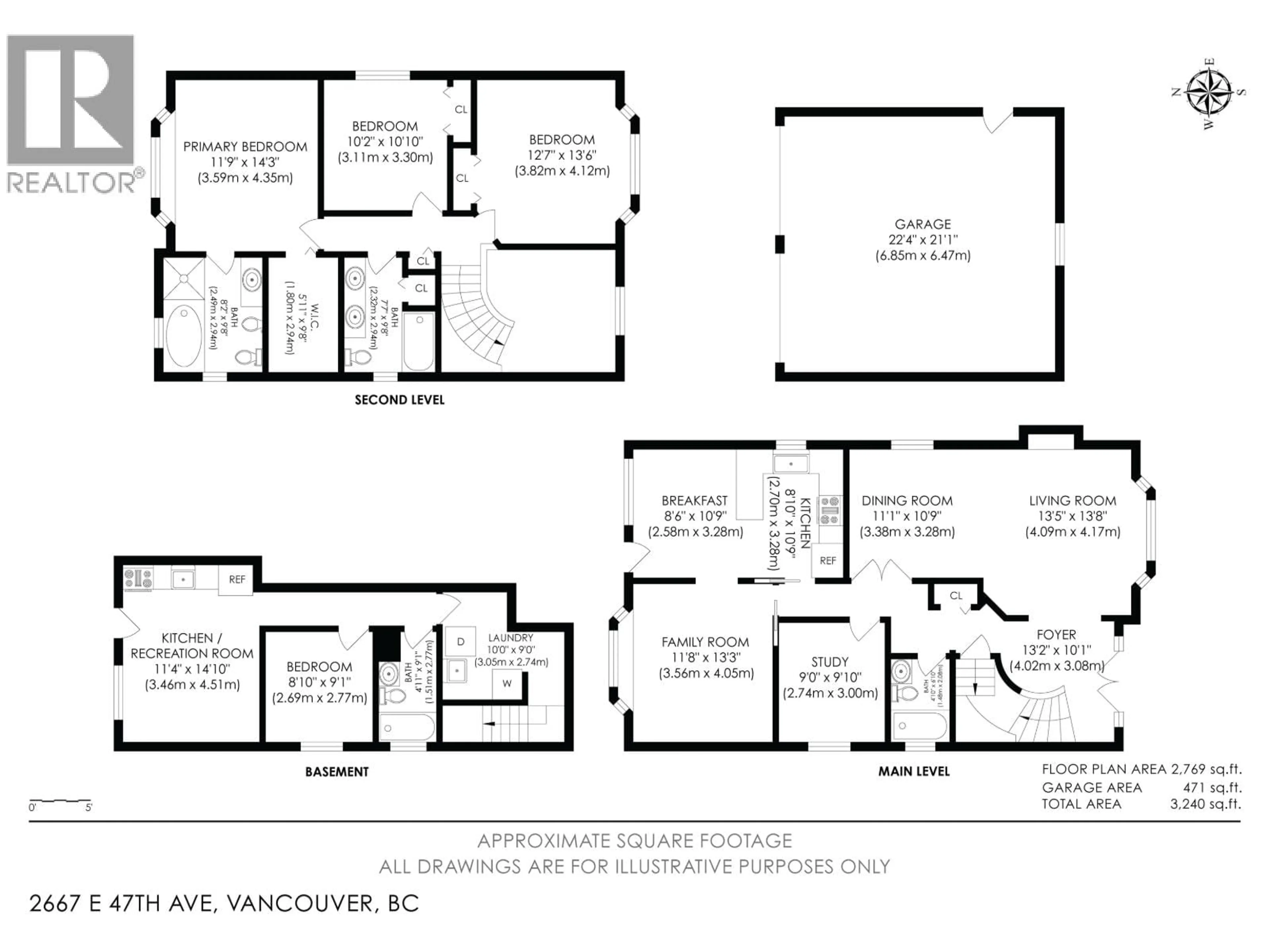 Floor plan for 2667 47TH AVENUE, Vancouver British Columbia V5S1B9