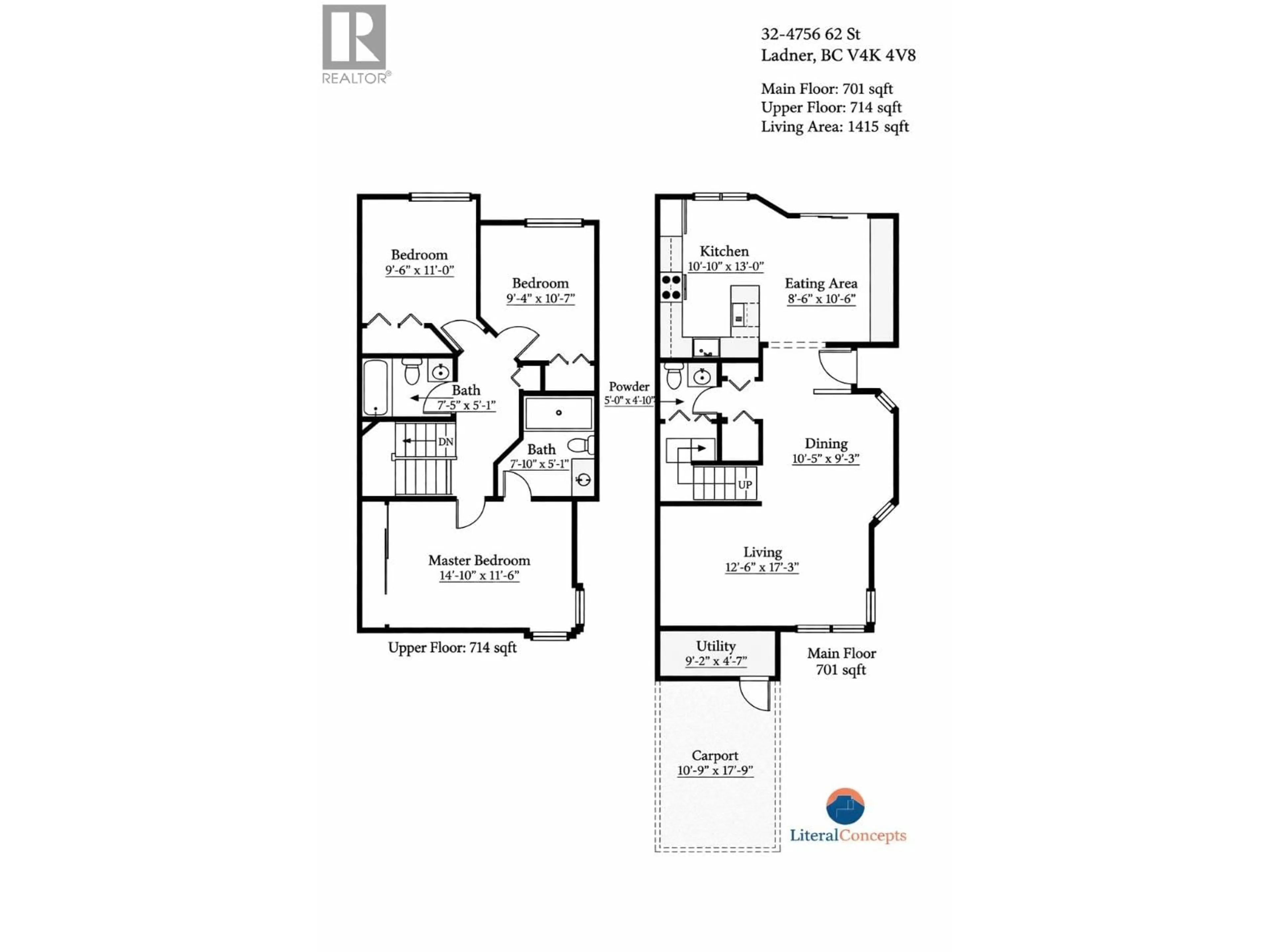 Floor plan for 32 - 4756 62 STREET, Delta British Columbia V4K4V8