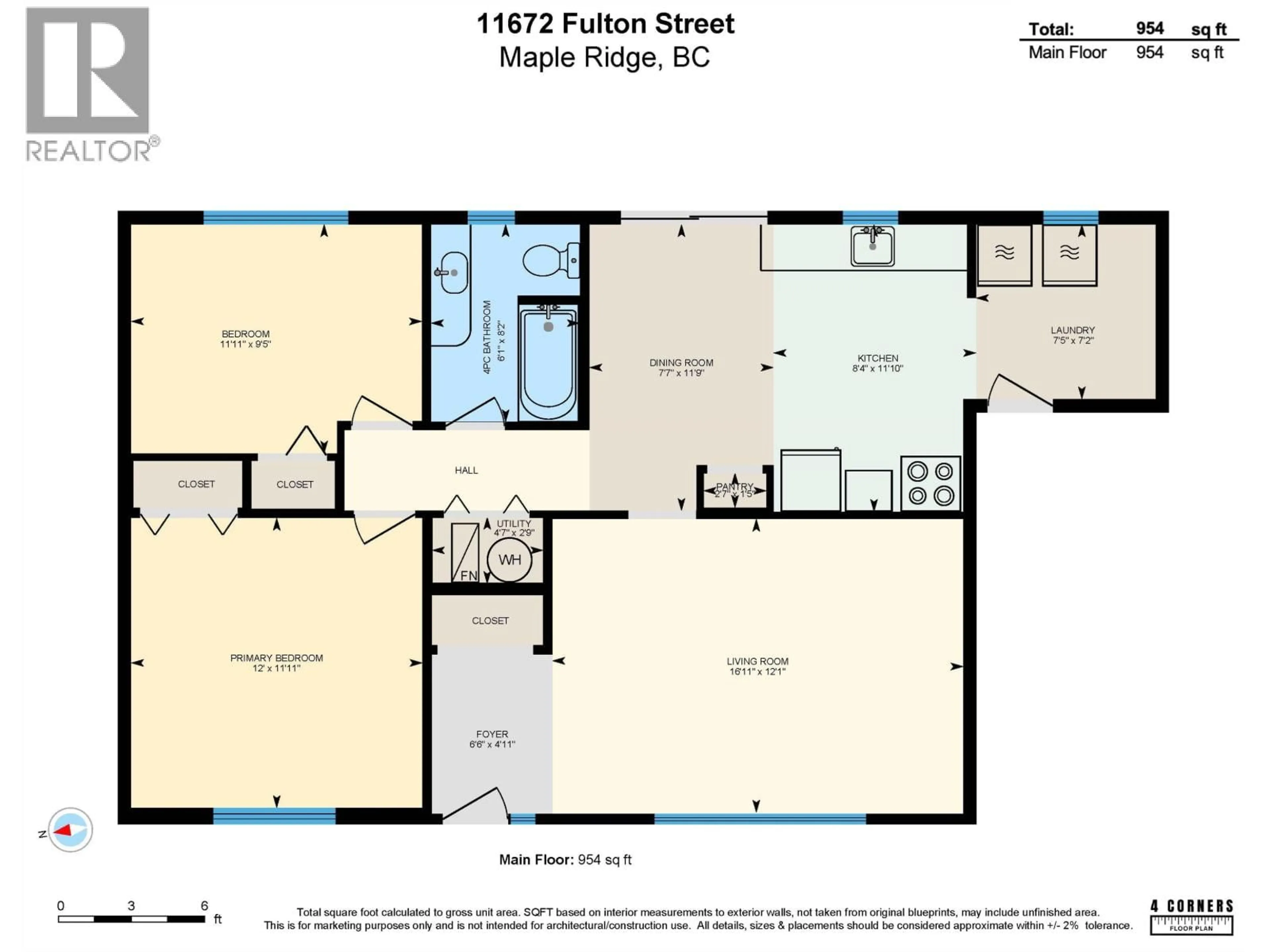 Floor plan for 11672 FULTON STREET, Maple Ridge British Columbia V2X6L2