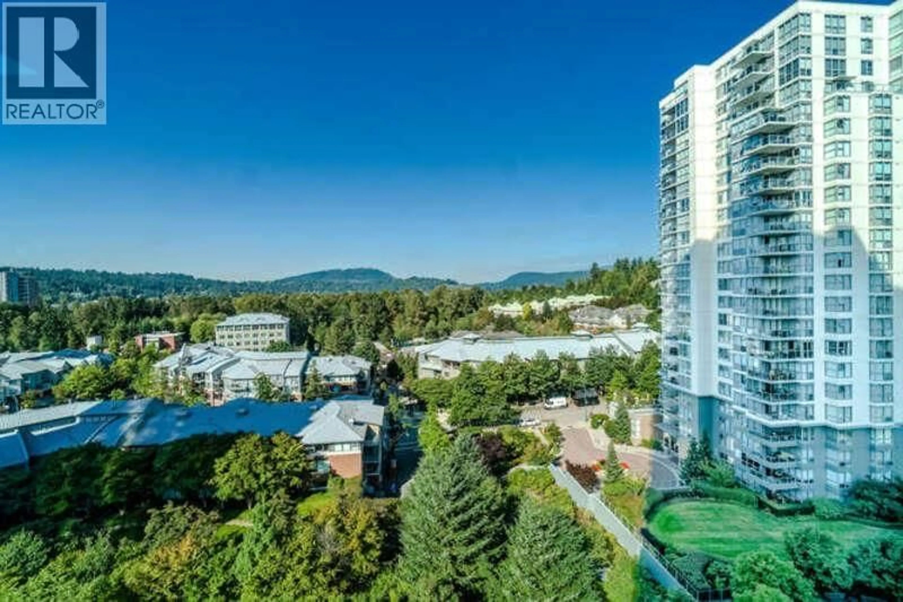 A pic from outside/outdoor area/front of a property/back of a property/a pic from drone, mountain view for 805 - 288 UNGLESS WAY, Port Moody British Columbia V3E3S1