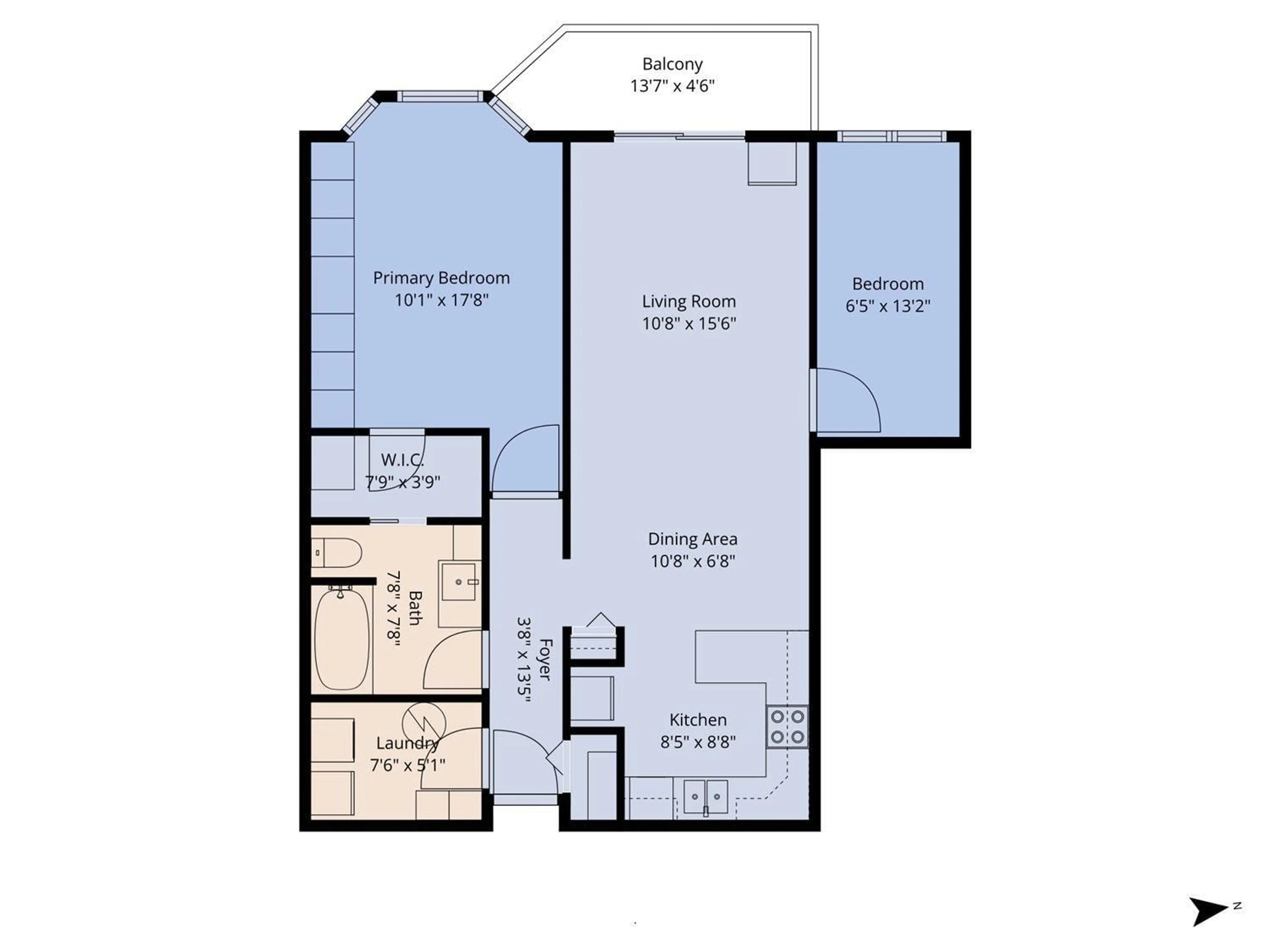 Floor plan for 103 - 8934 MARY STREET, Chilliwack British Columbia V2P4J3