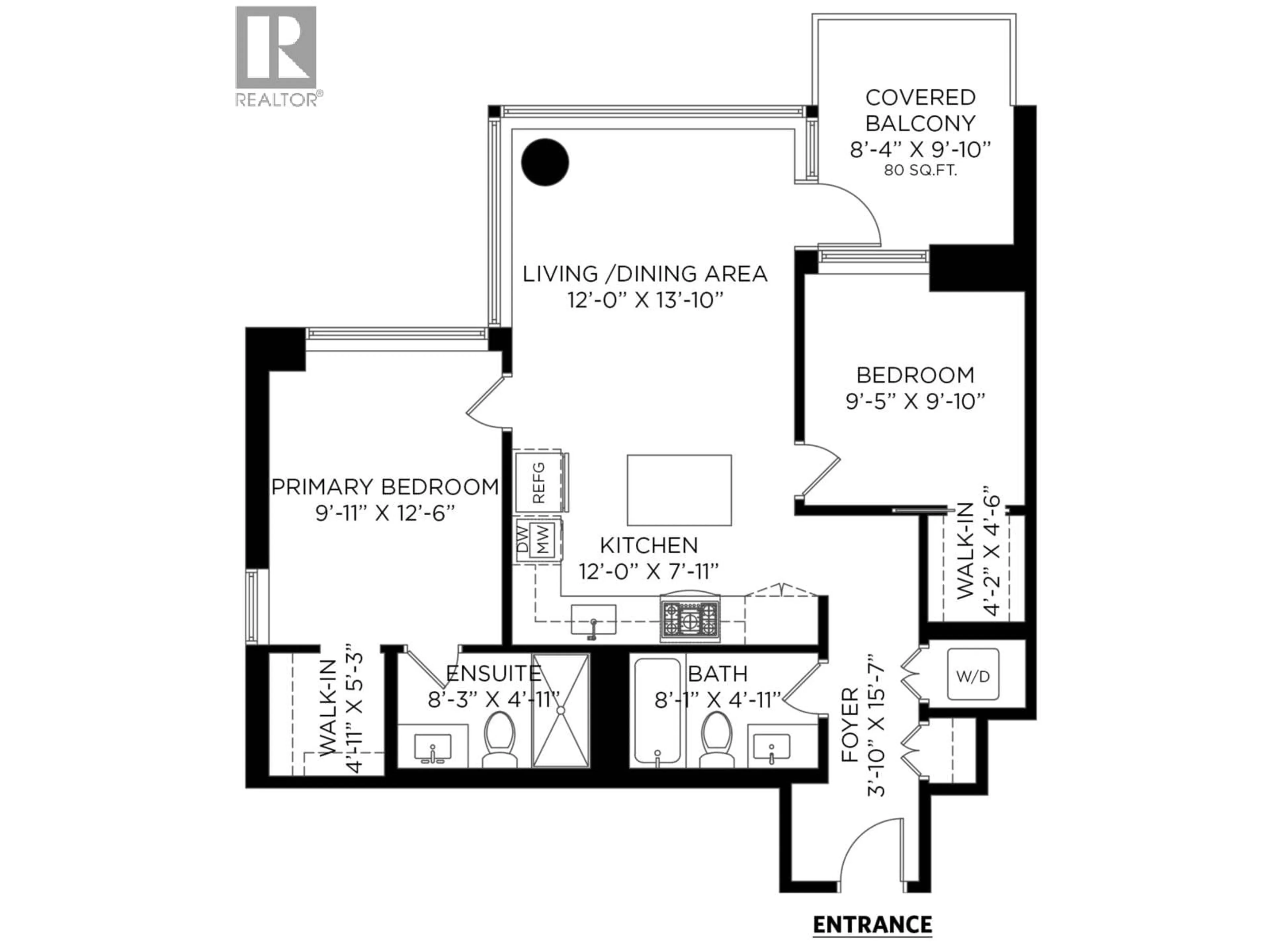 Floor plan for 1702 - 680 SEYLYNN CRESCENT, North Vancouver British Columbia V7J0B5