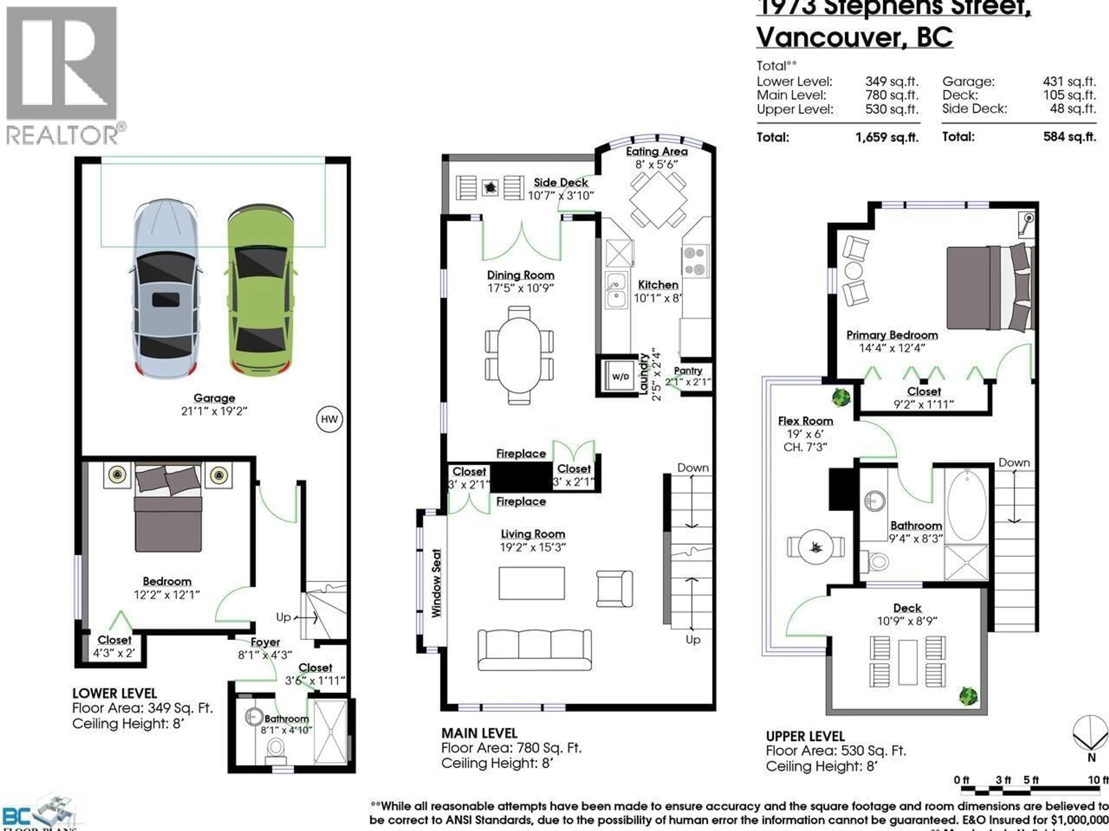 Floor plan for 1973 STEPHENS STREET, Vancouver British Columbia V6K4M7