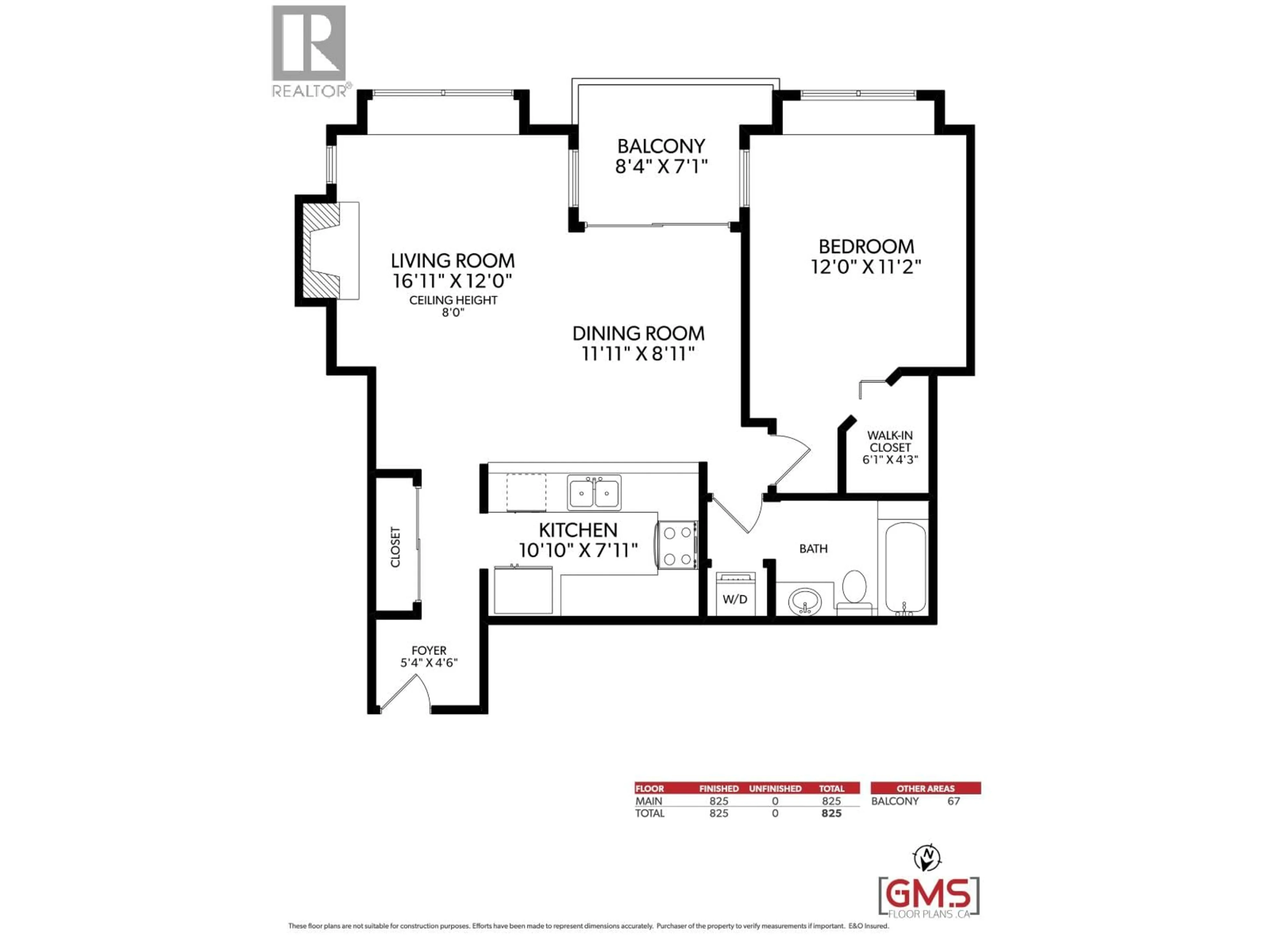 Floor plan for 205 - 3788 8TH AVENUE, Vancouver British Columbia V6R1Z3