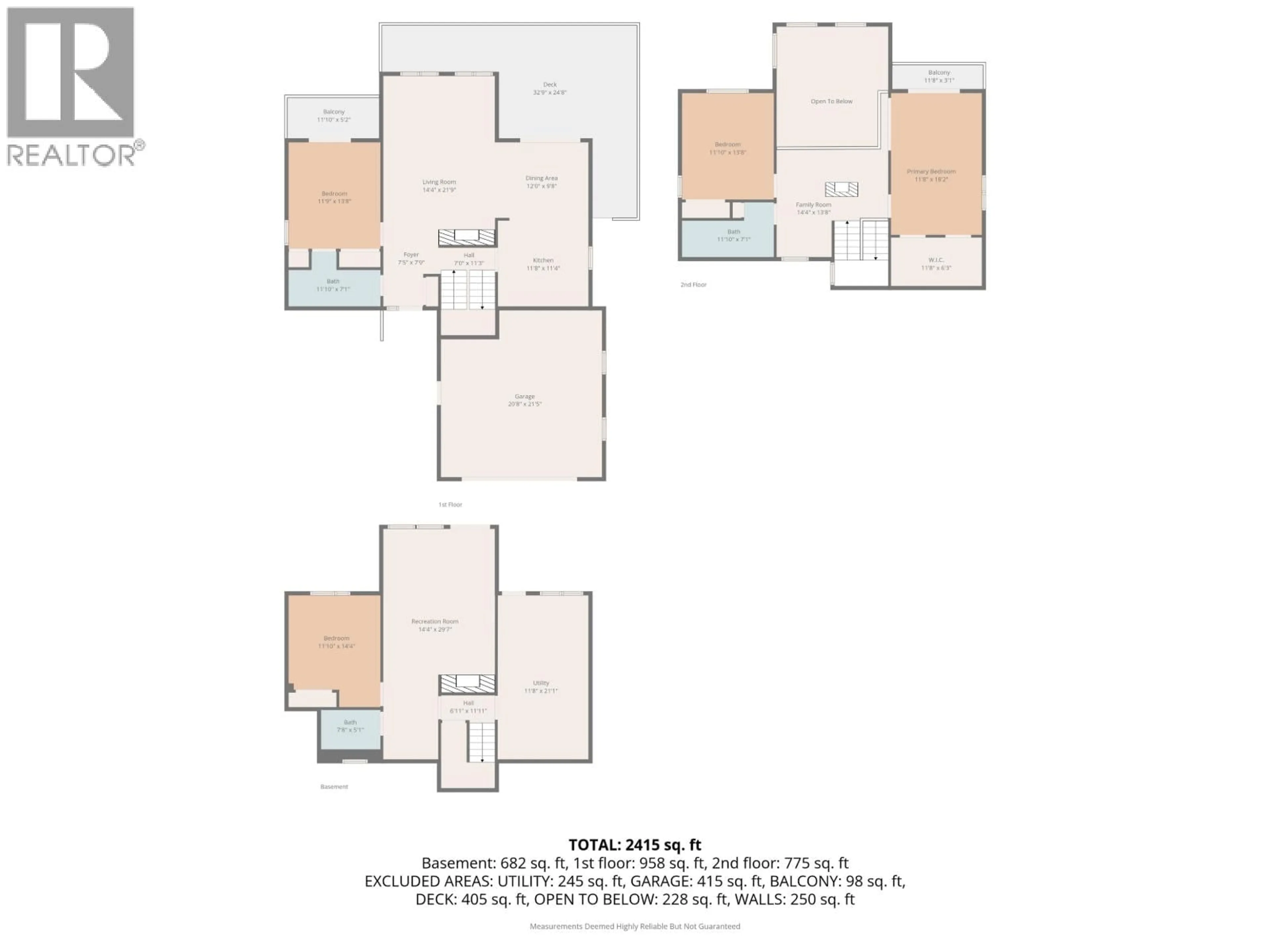 Floor plan for 2205 CARLISLE PLACE, Prince George British Columbia V2K4B8