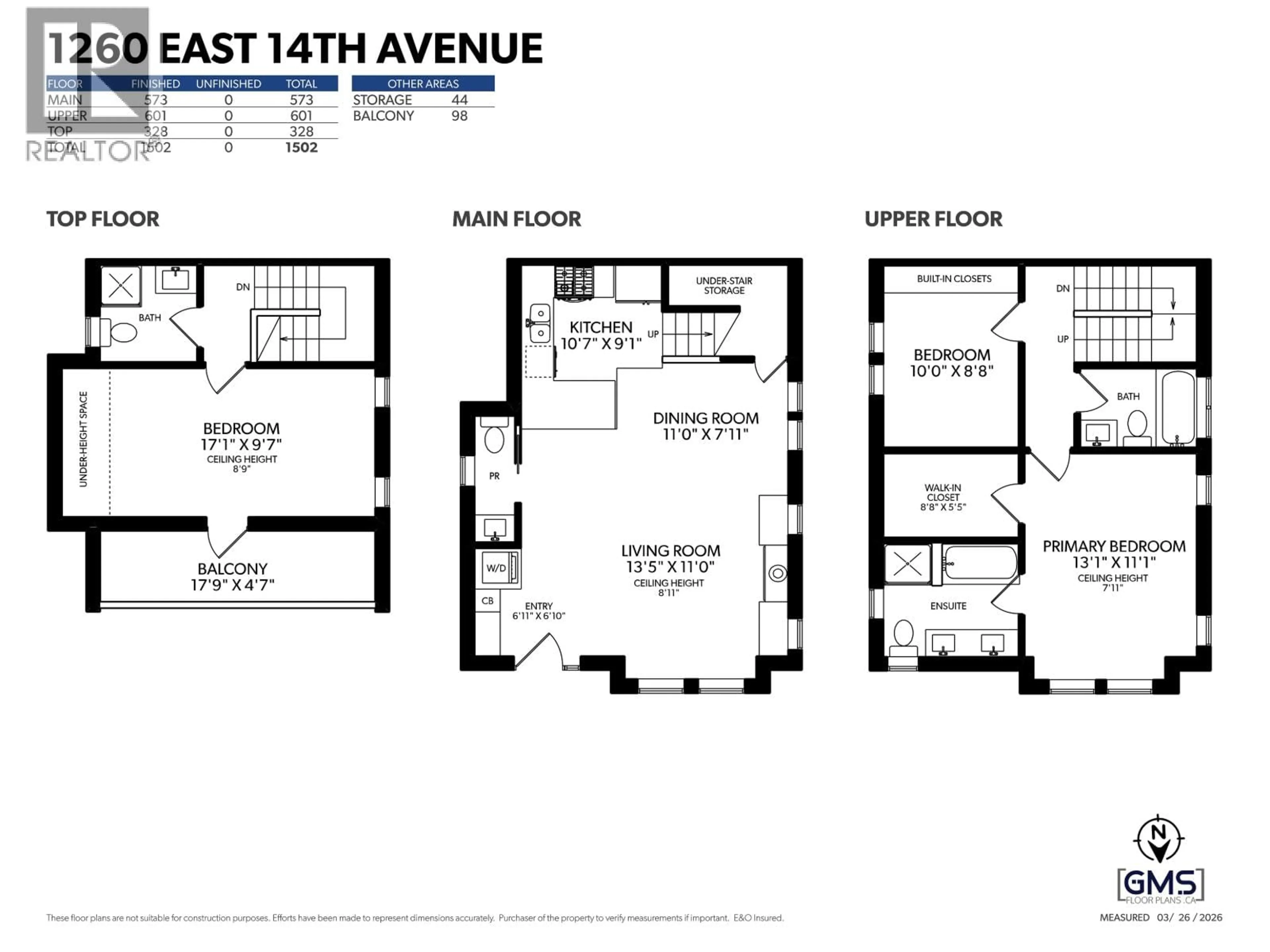 Floor plan for 1260 14TH AVENUE, Vancouver British Columbia V5T2P3
