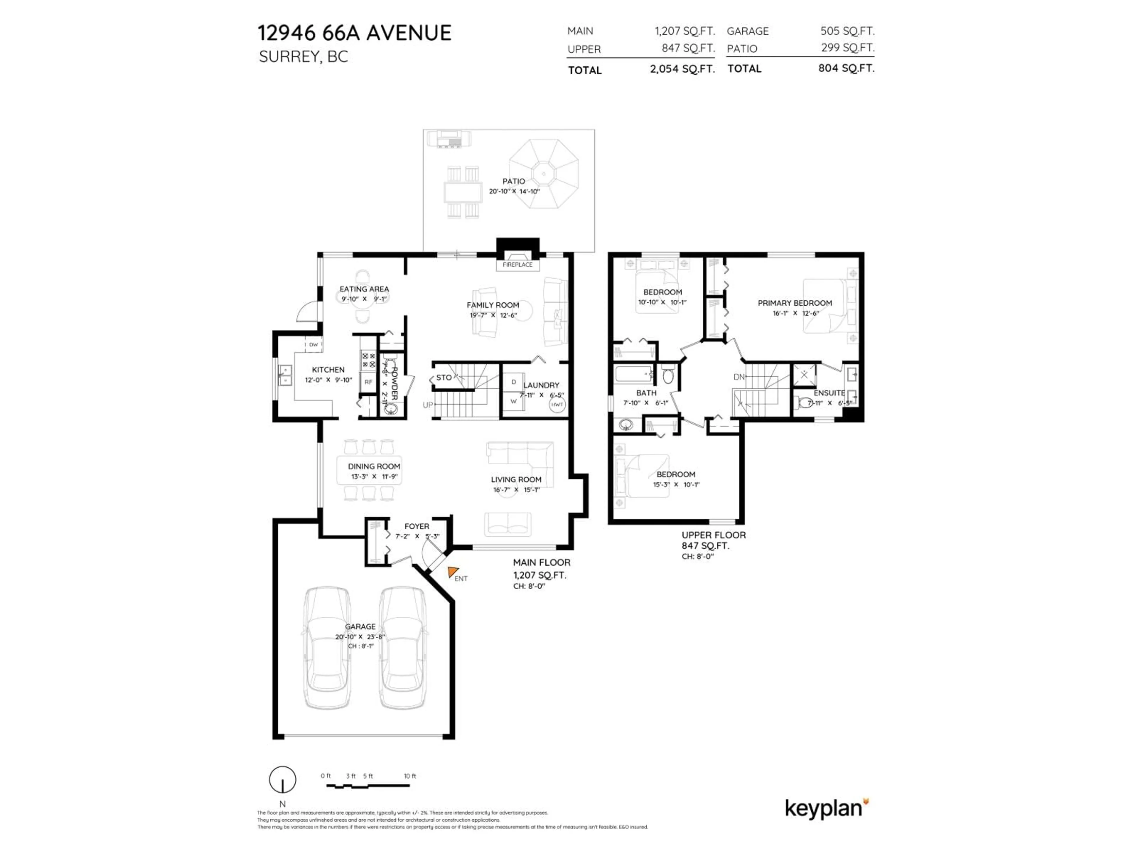 Floor plan for 12946 66A AVENUE, Surrey British Columbia V3W8Z7