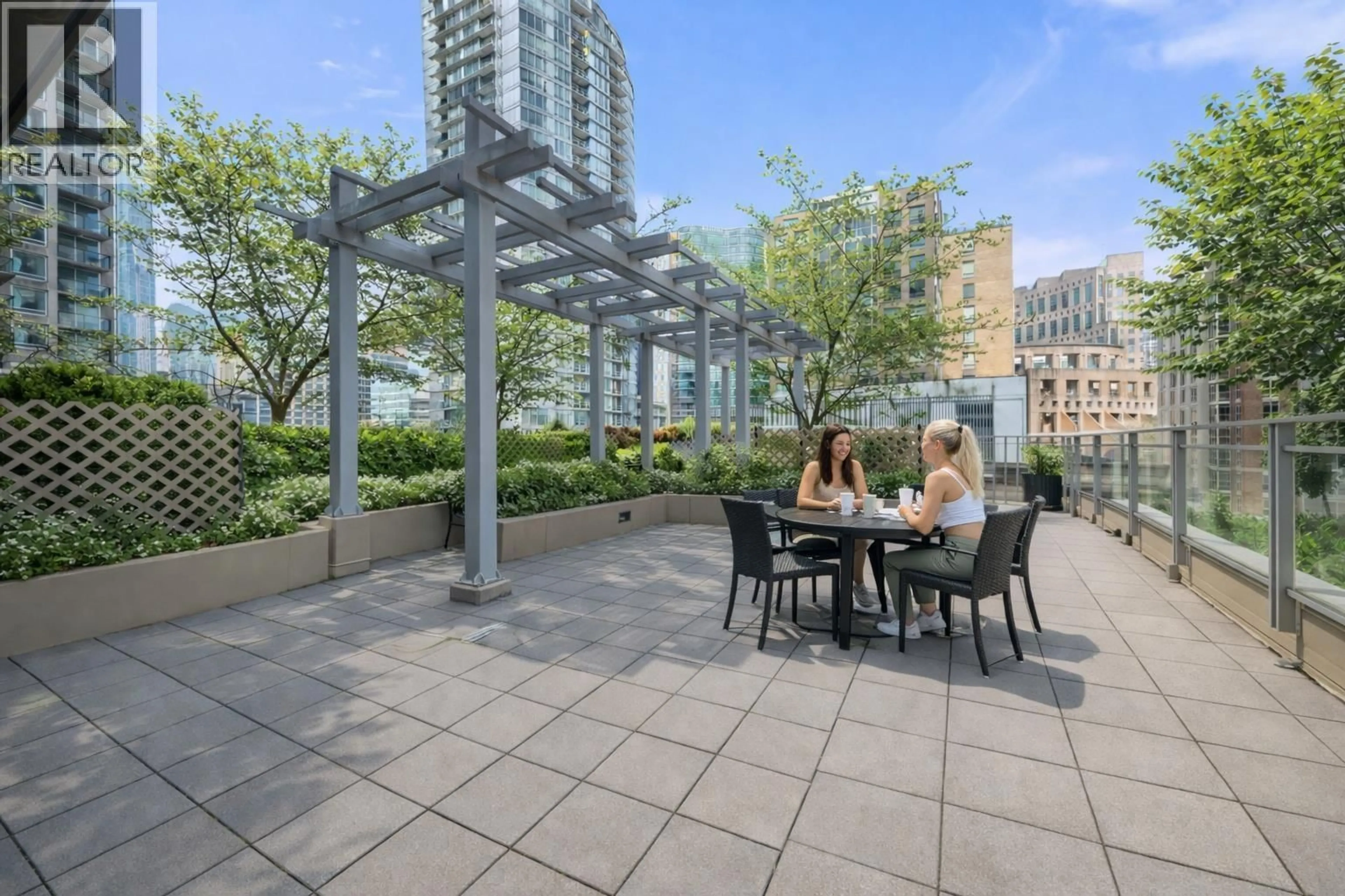 Patio, city buildings view from balcony for 808 - 888 HOMER STREET, Vancouver British Columbia V6B0H7