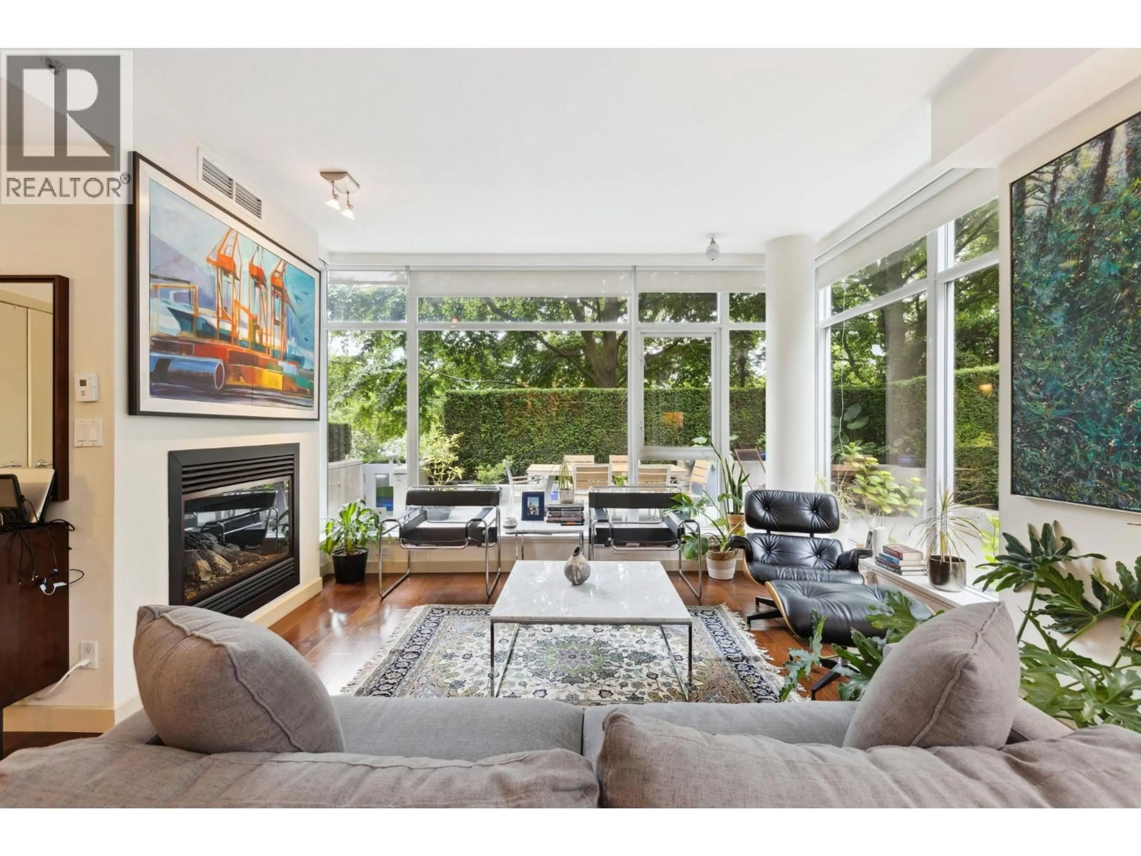 Living room with furniture, unknown for TH12 - 1233 CORDOVA STREET, Vancouver British Columbia V6C3R1