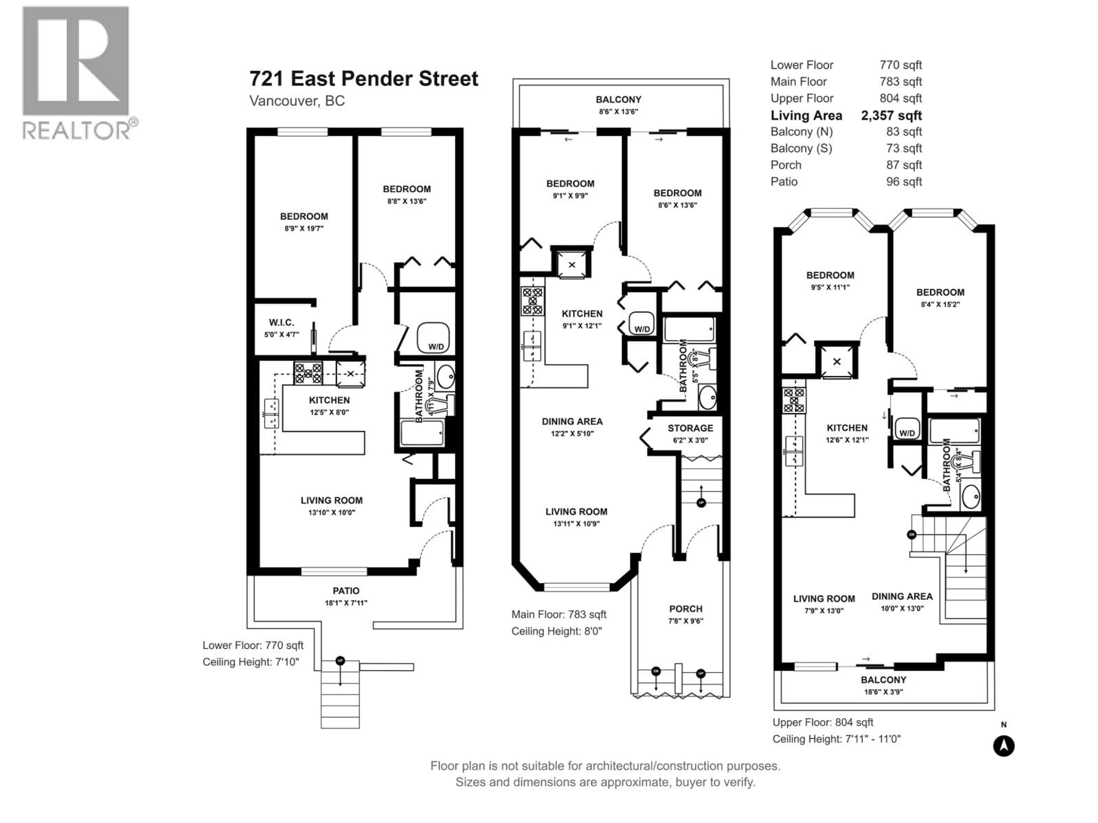 Floor plan for 721 PENDER STREET, Vancouver British Columbia V6A1V8