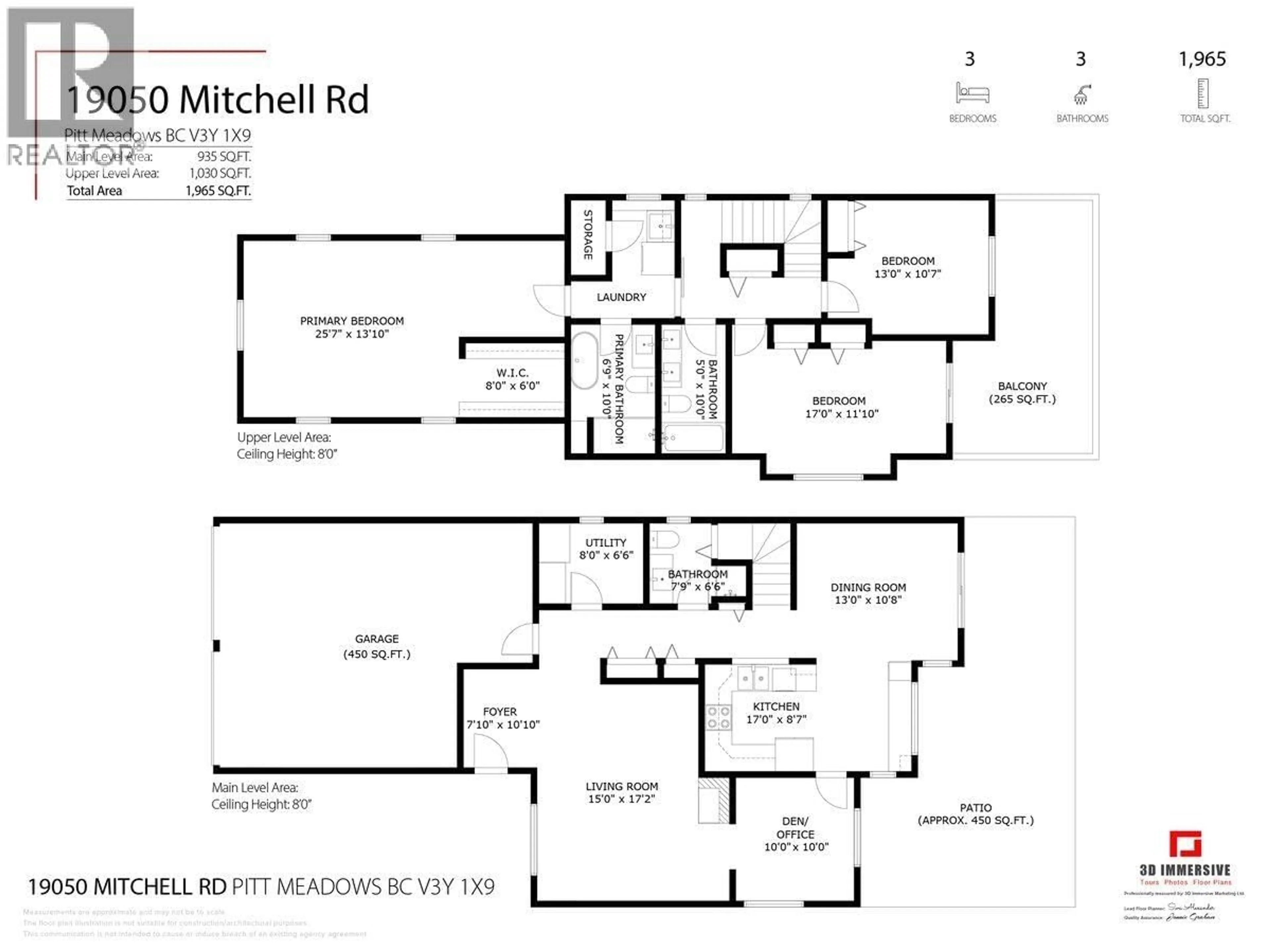 Floor plan for 19050 MITCHELL ROAD, Pitt Meadows British Columbia V3Y1X9