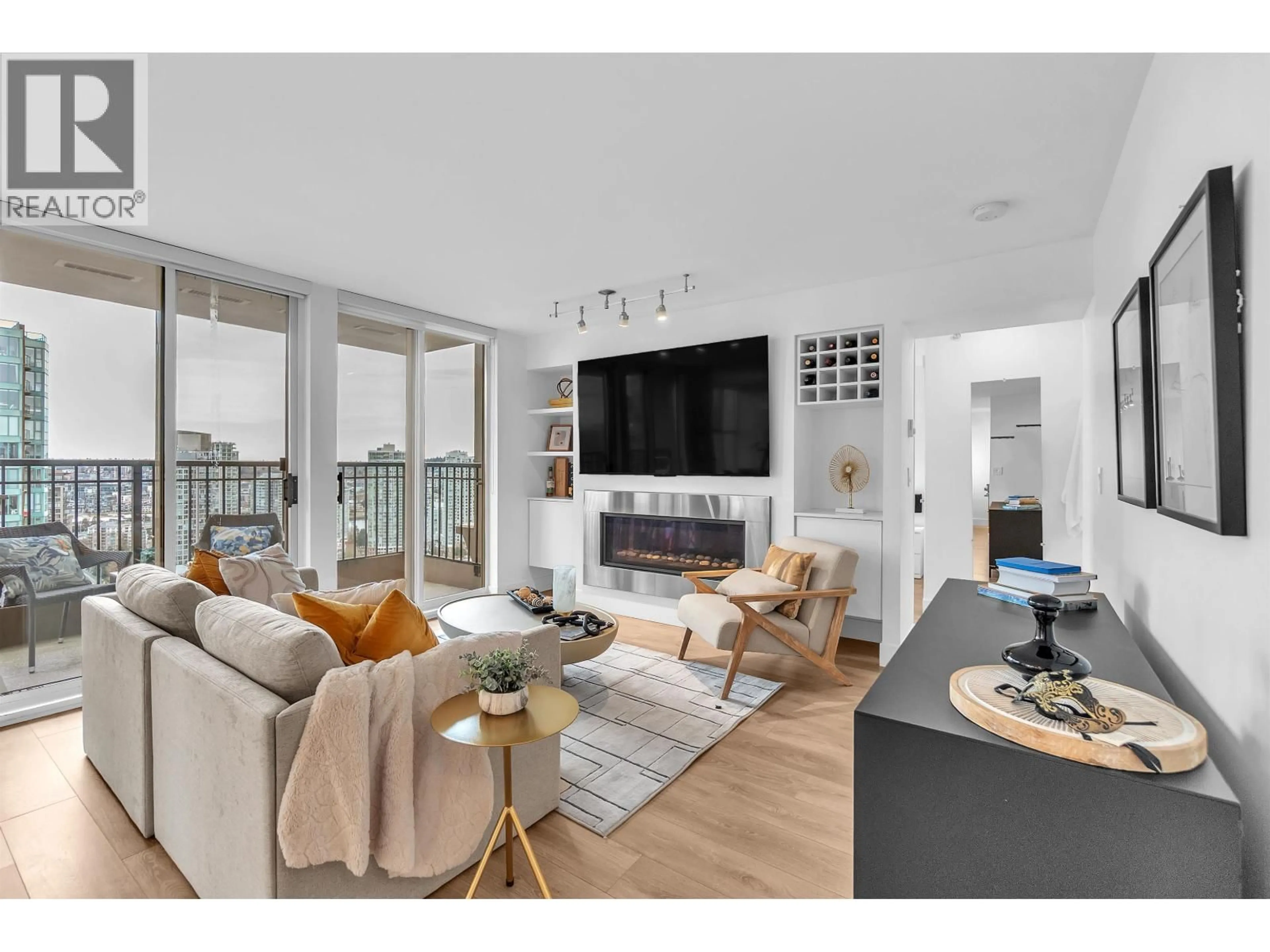 Living room with furniture, unknown for 2504 - 969 RICHARDS STREET, Vancouver British Columbia V6B1A8