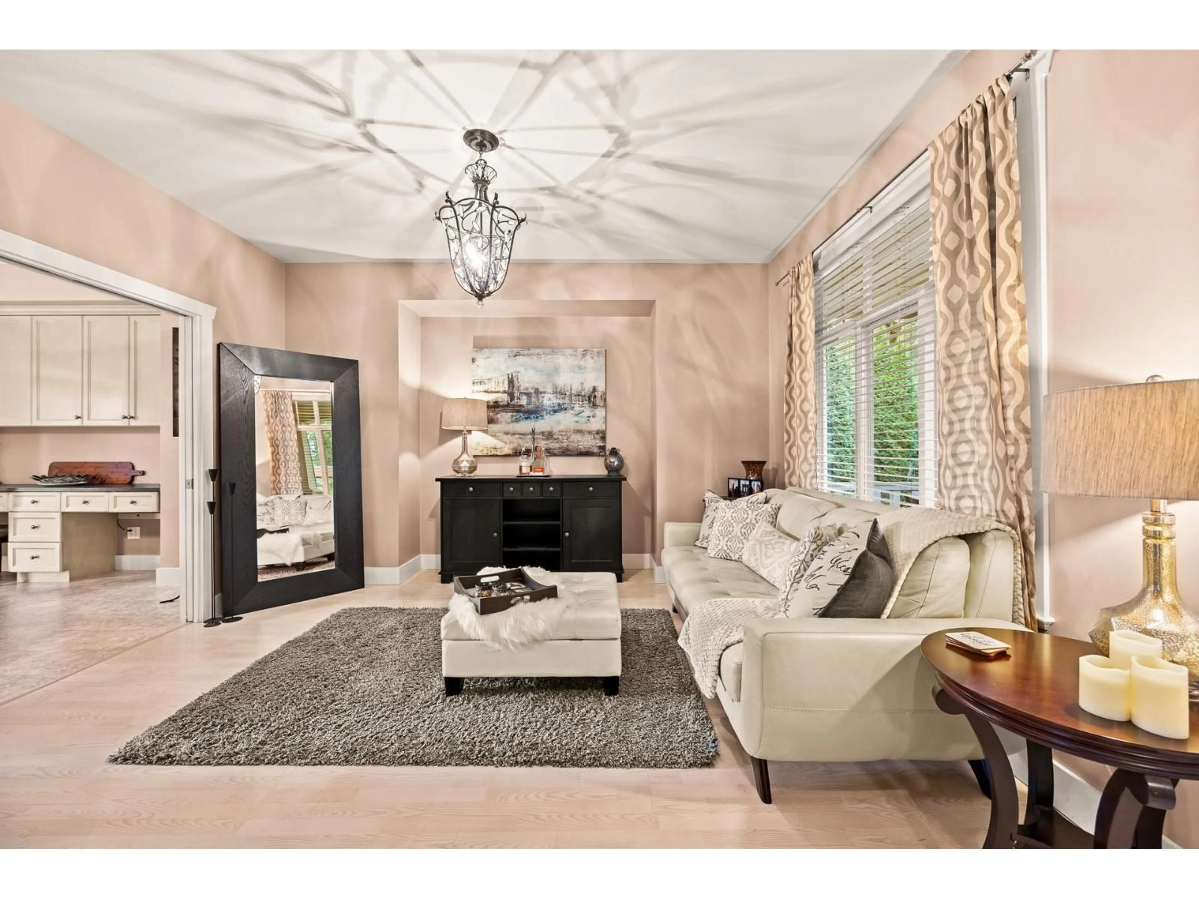 Living room with furniture, ceramic/tile floor for 2650 204 STREET, Langley British Columbia V2Z2B8