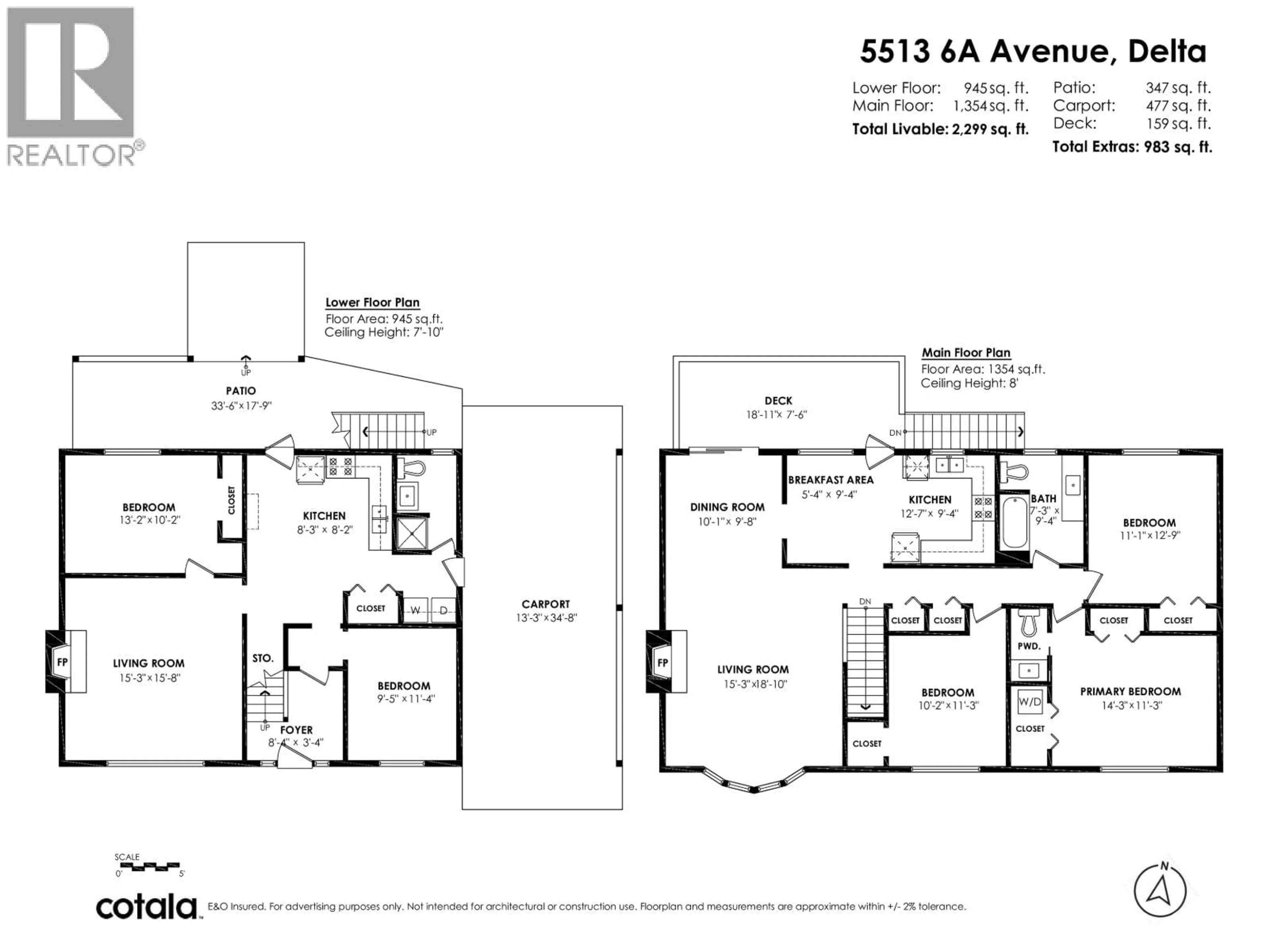 Floor plan for 5513 6A AVENUE, Delta British Columbia V4M1P5
