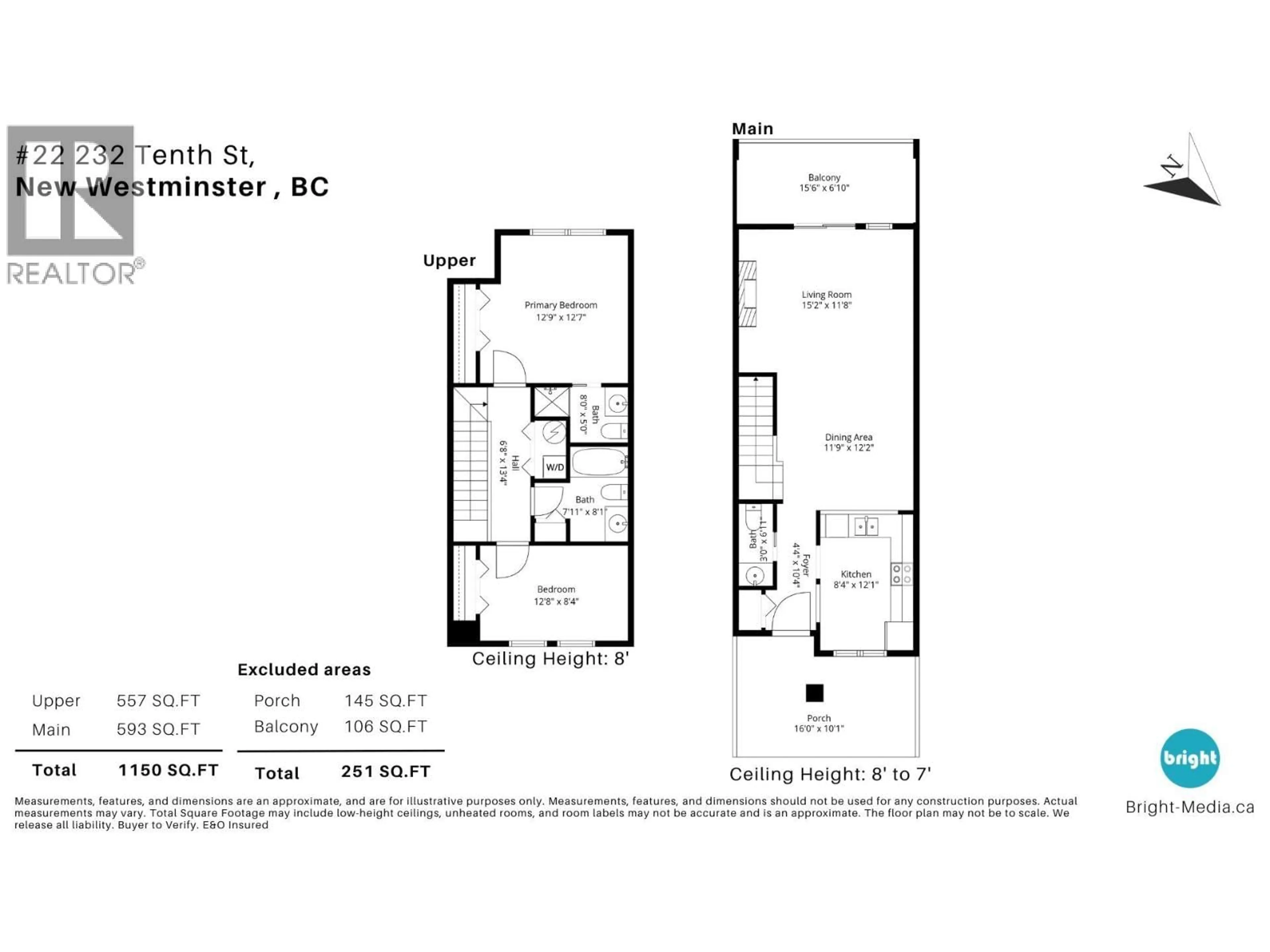 Floor plan for 22 - 232 TENTH STREET, New Westminster British Columbia V3M3X9