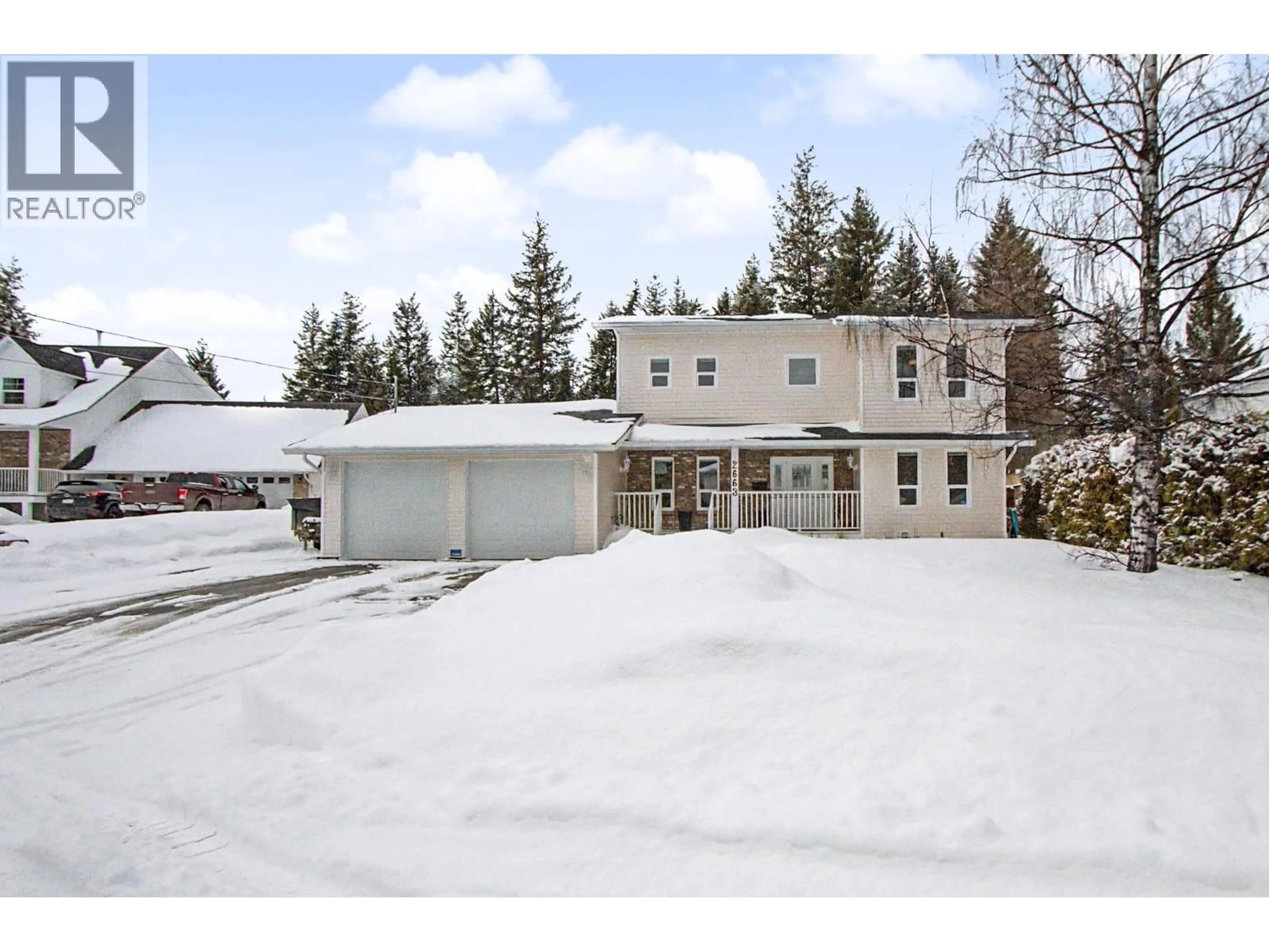 A pic from outside/outdoor area/front of a property/back of a property/a pic from drone, street for 2663 INGALA PLACE, Prince George British Columbia V2K4B7