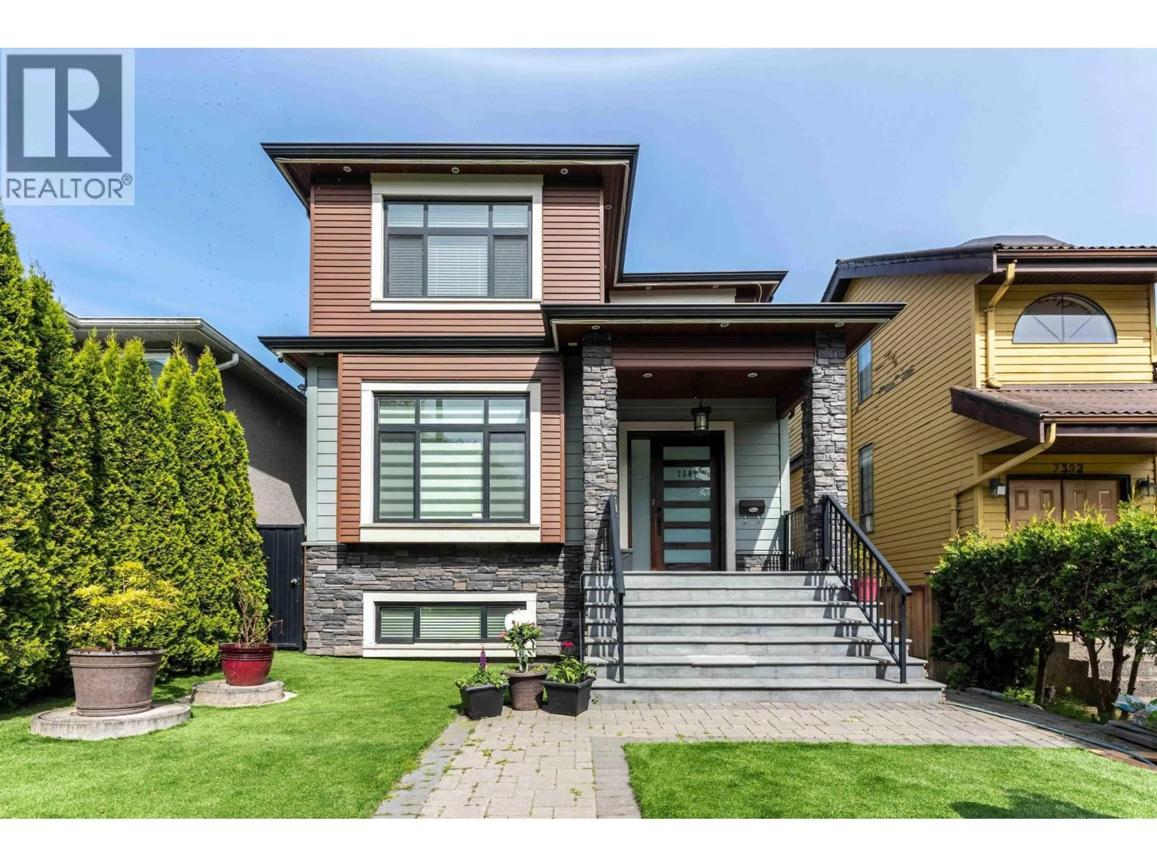 Home with brick exterior material, street for 7380 ONTARIO STREET, Vancouver British Columbia V5X3B8