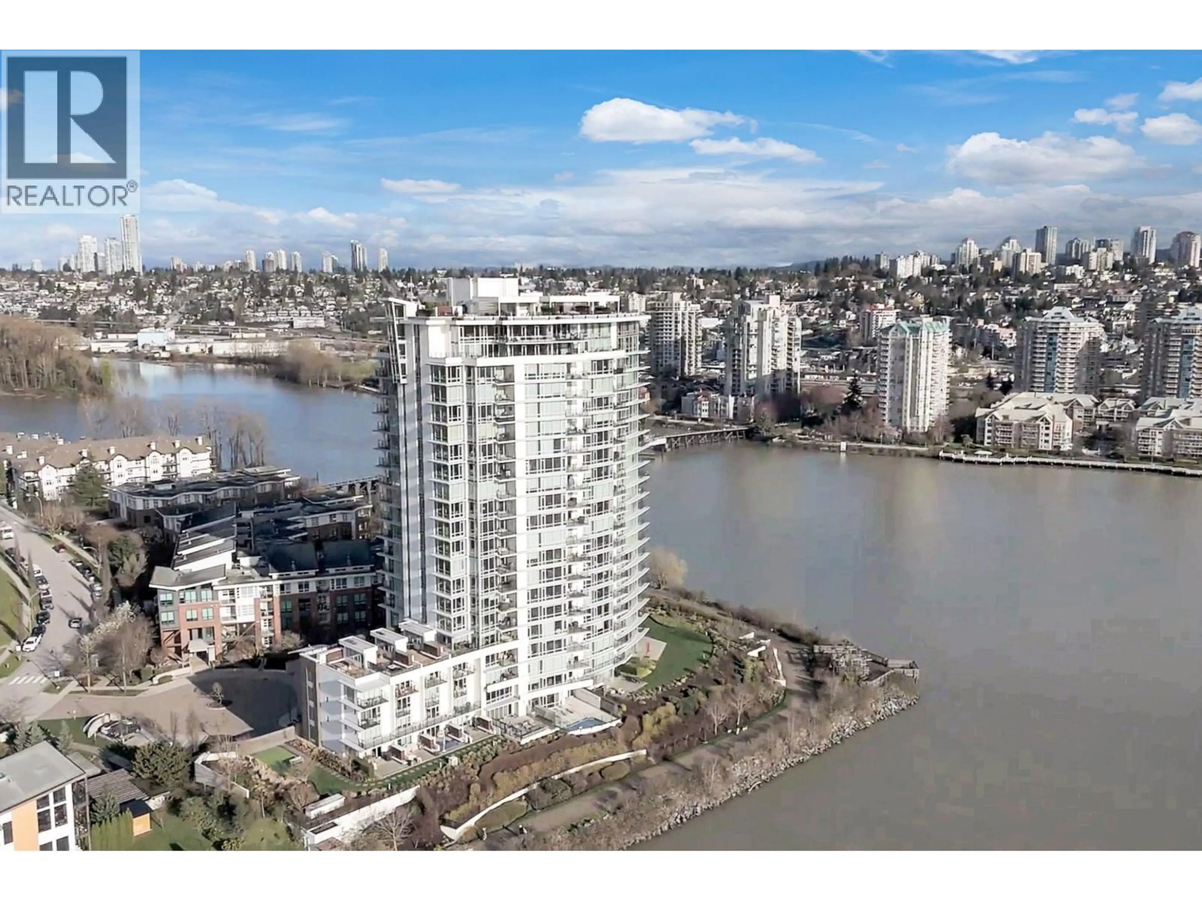 A pic from outside/outdoor area/front of a property/back of a property/a pic from drone, water/lake/river/ocean view for TH509 - 210 SALTER STREET, New Westminster British Columbia V3M0J9
