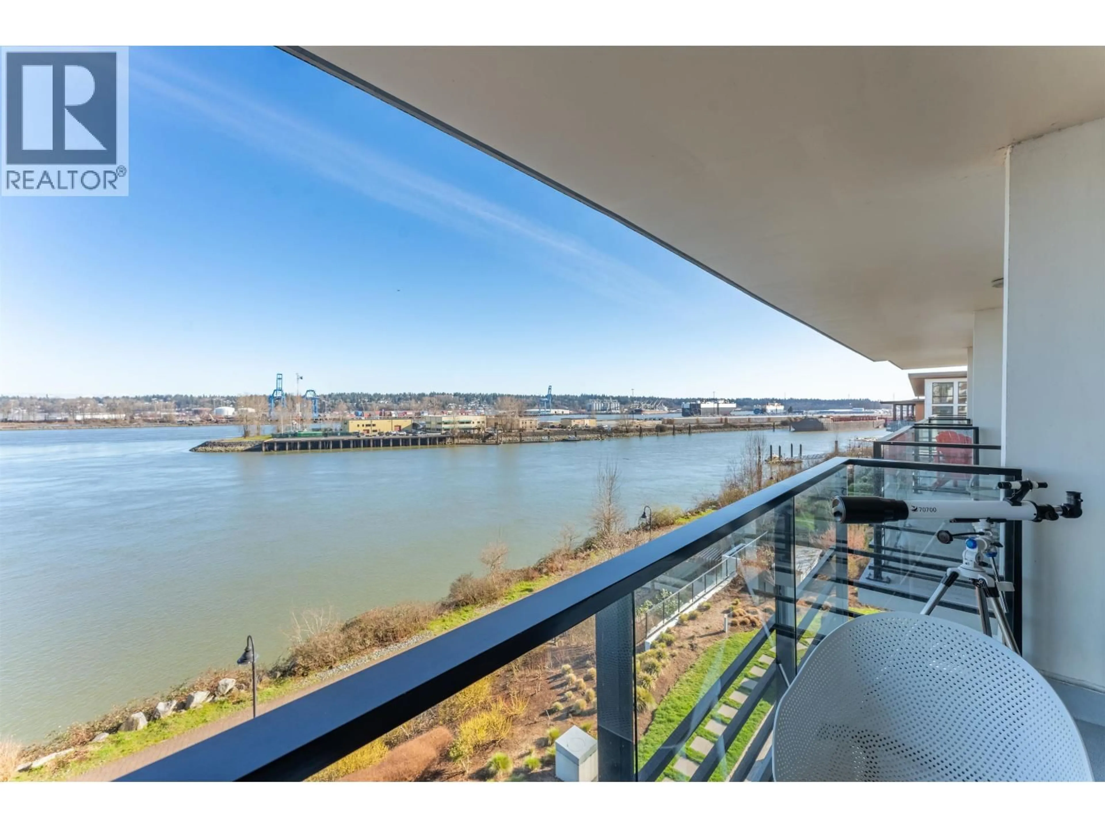 Balcony in the apartment, water/lake/river/ocean view for TH509 - 210 SALTER STREET, New Westminster British Columbia V3M0J9