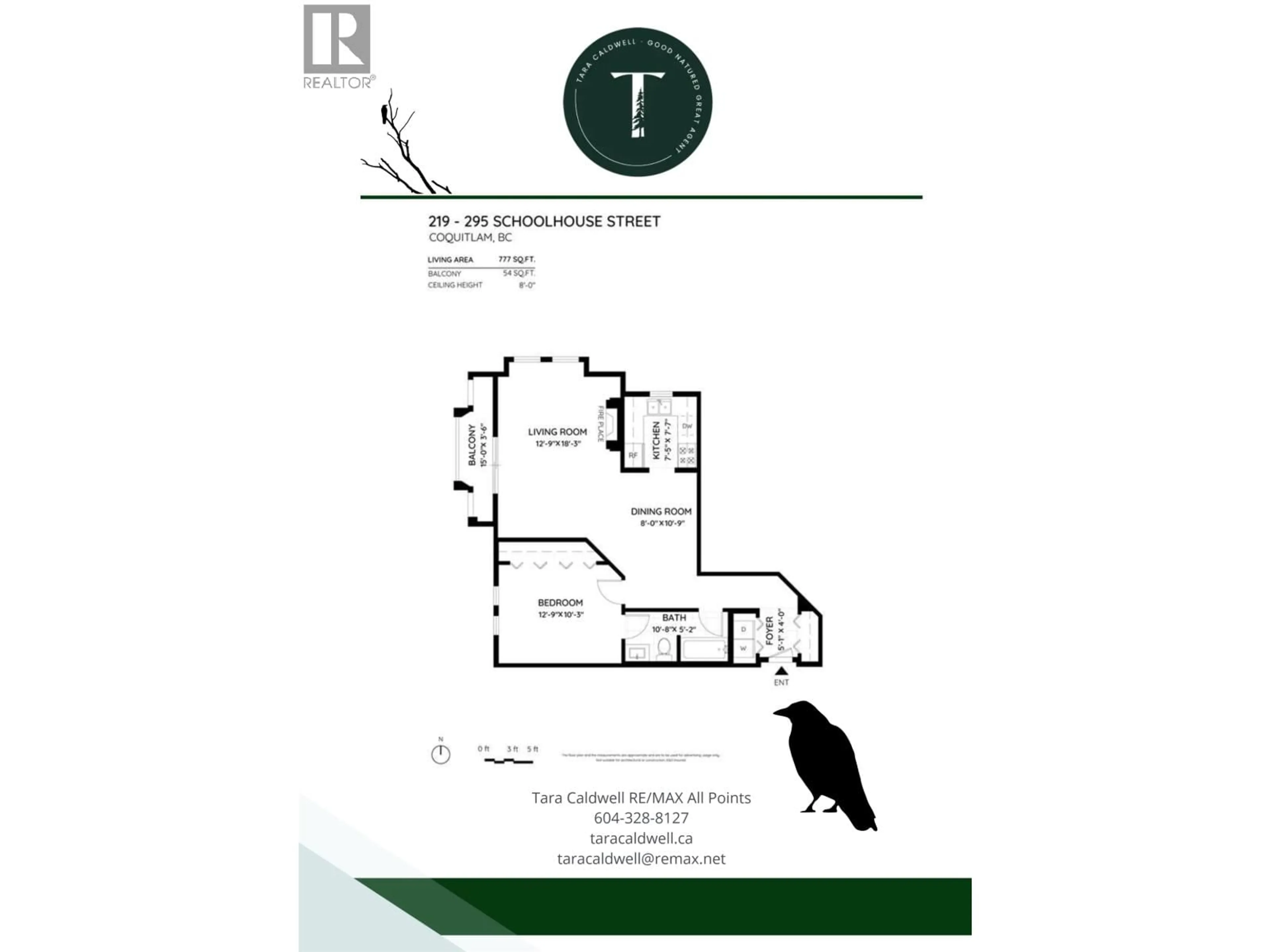Floor plan for 219 - 295 SCHOOLHOUSE STREET, Coquitlam British Columbia V3K6X5