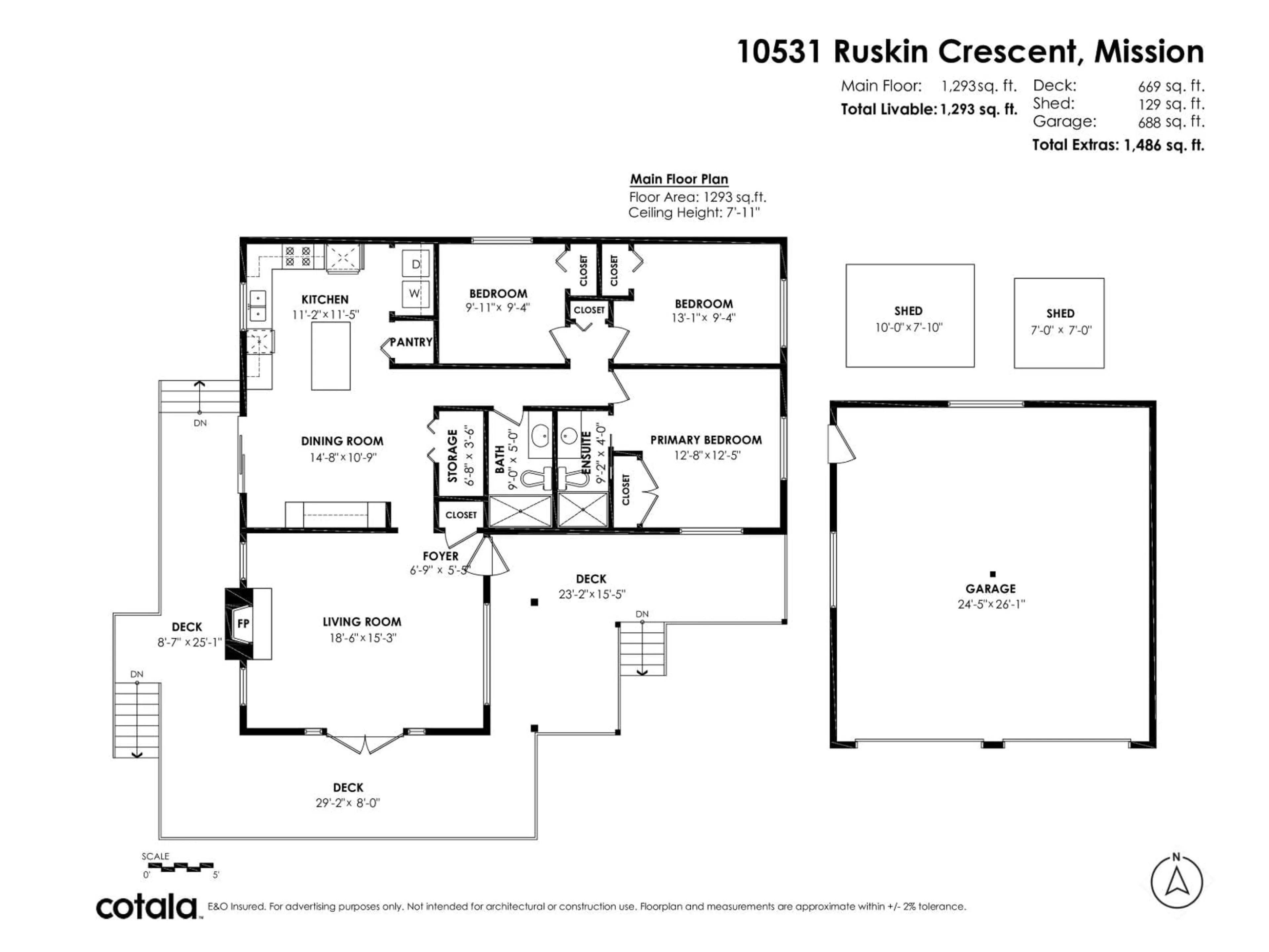Floor plan for 10531 RUSKIN CRESCENT, Mission British Columbia V4S1B4