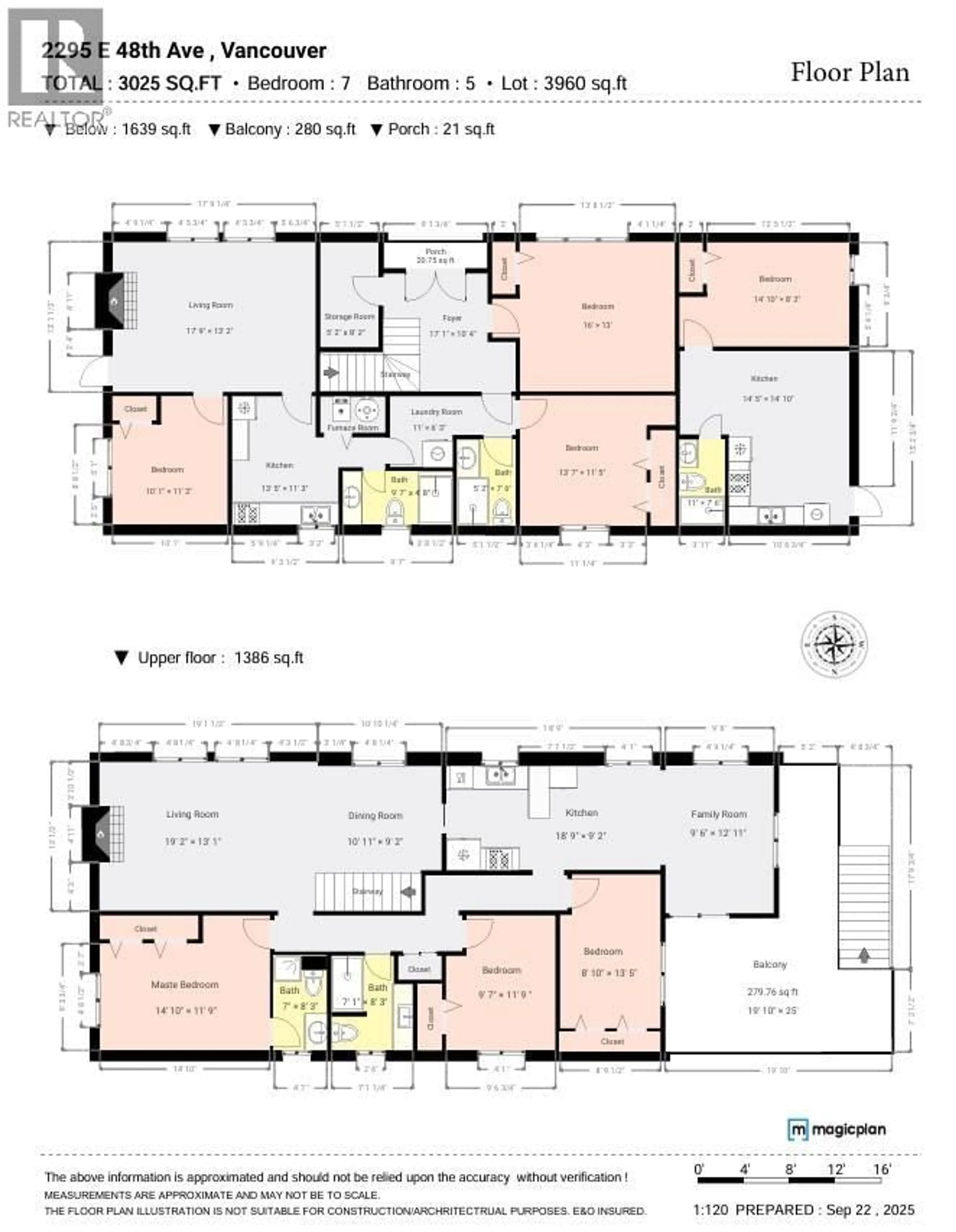 Floor plan for 2295 48TH AVENUE, Vancouver British Columbia V5P1R9
