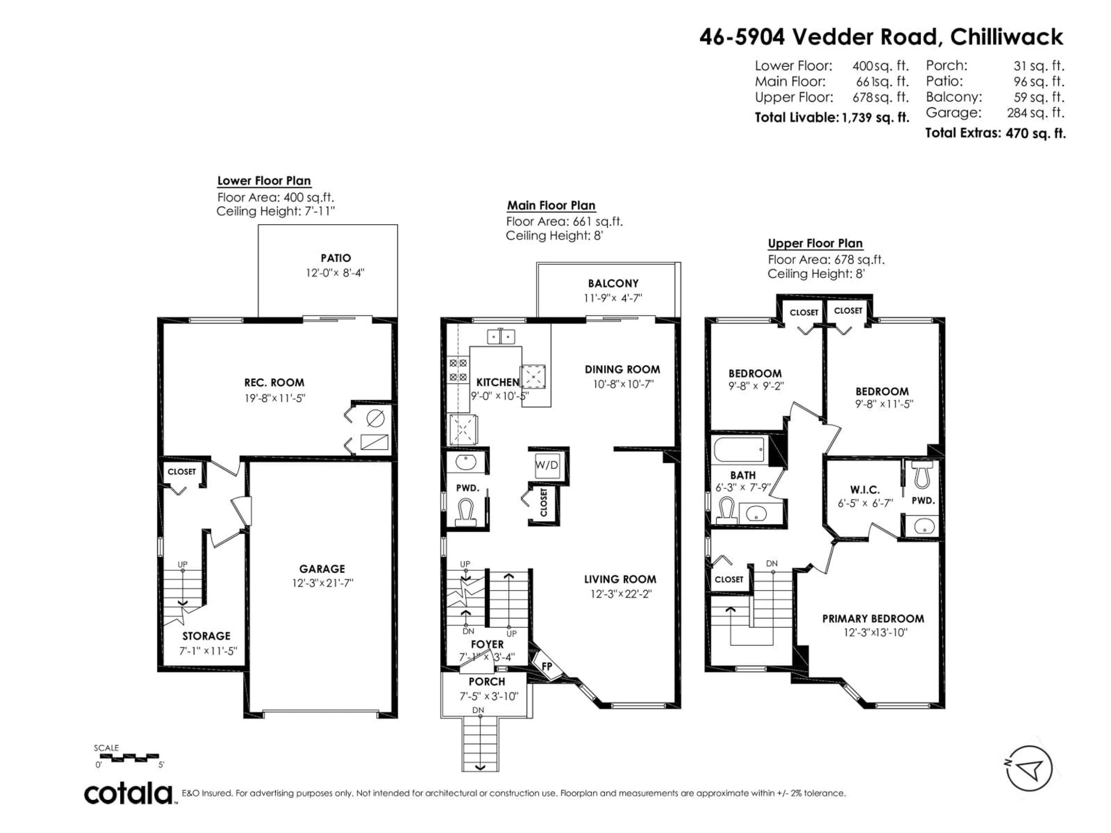 Floor plan for 46 - 5904 VEDDER ROAD, Chilliwack British Columbia V2R3E7