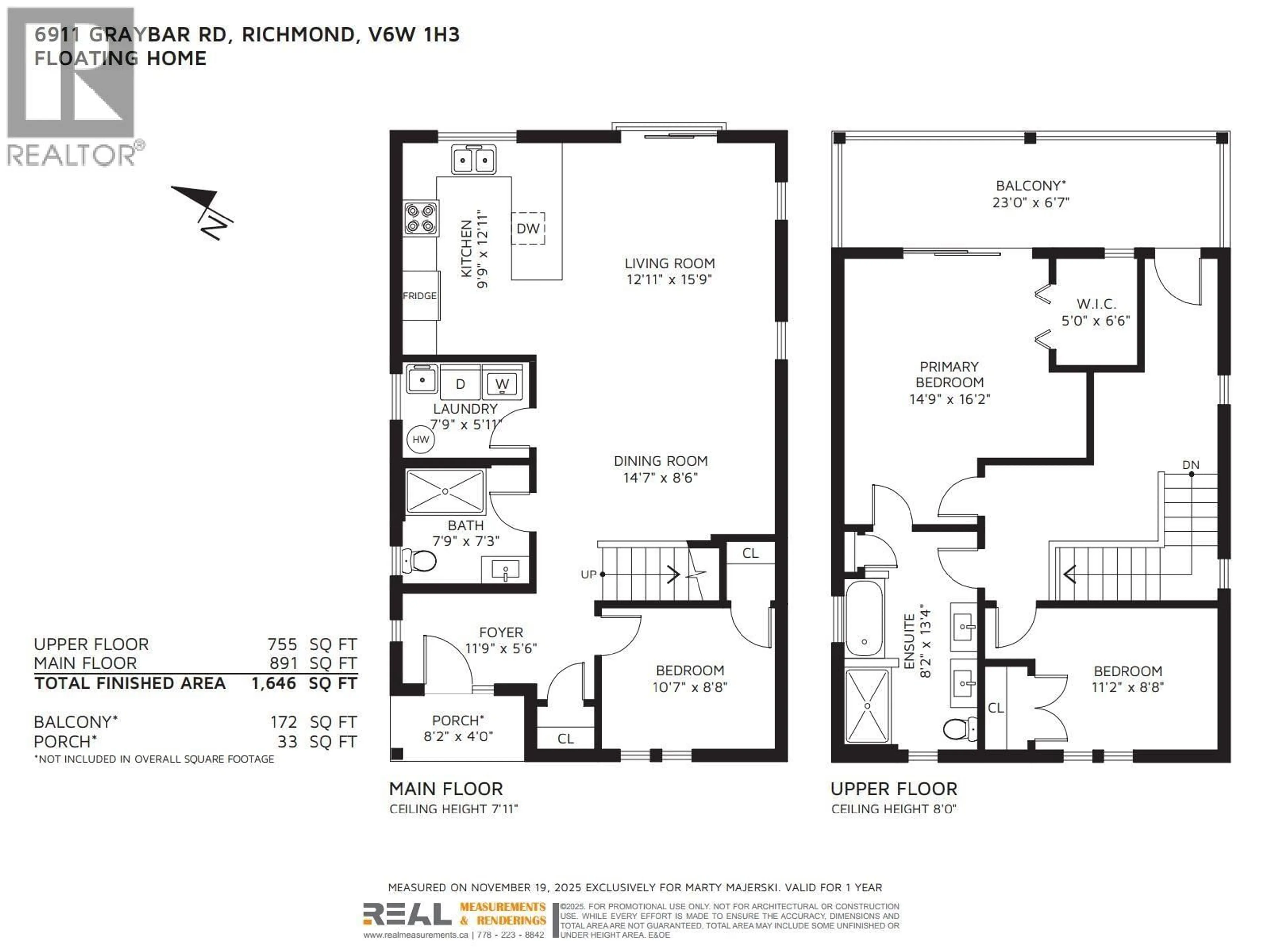 Floor plan for 6911 GRAYBAR ROAD, Richmond British Columbia V6H1H3
