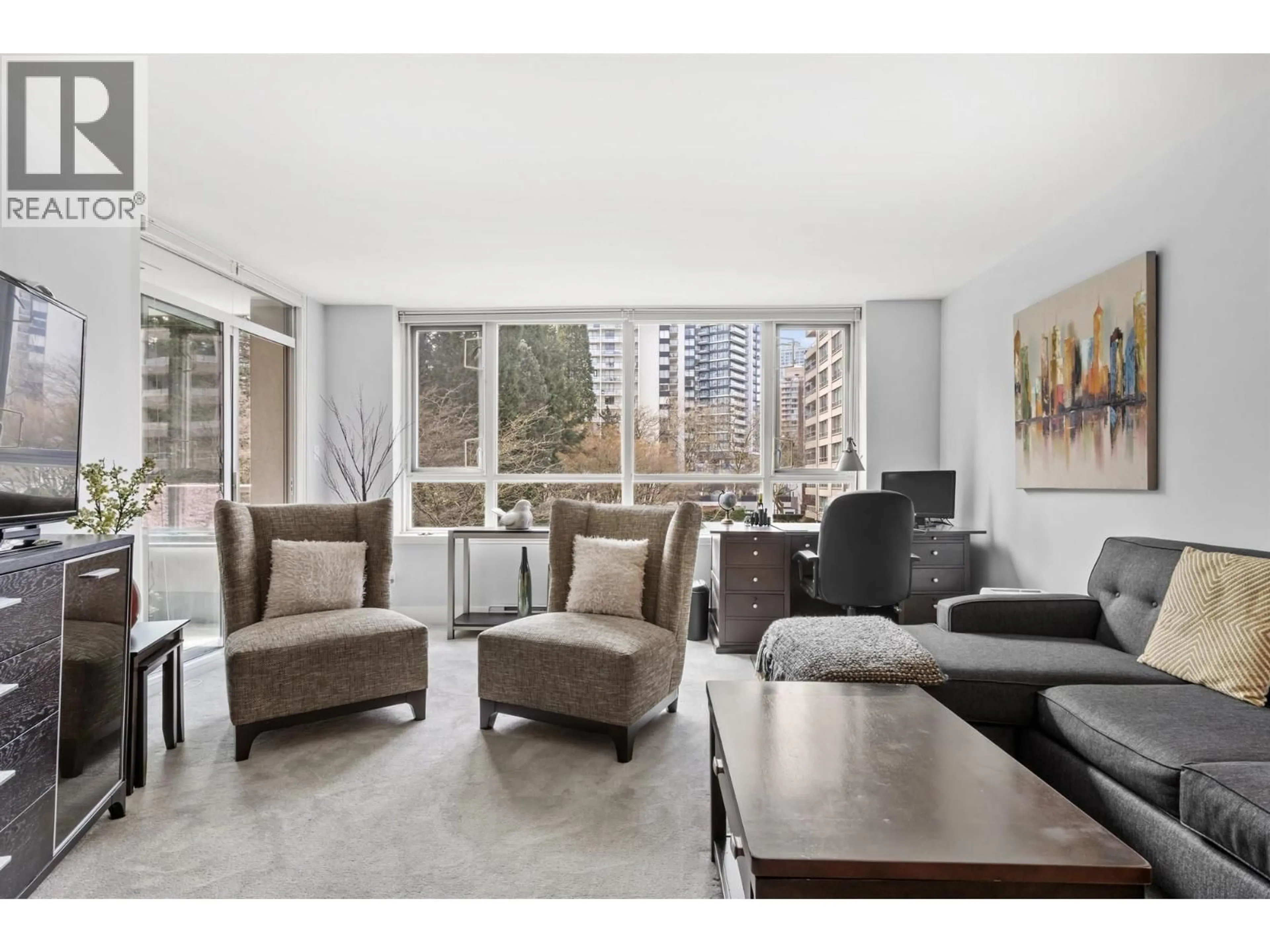 Living room with furniture, unknown for 302 - 6055 NELSON AVENUE, Burnaby British Columbia V5H4L4