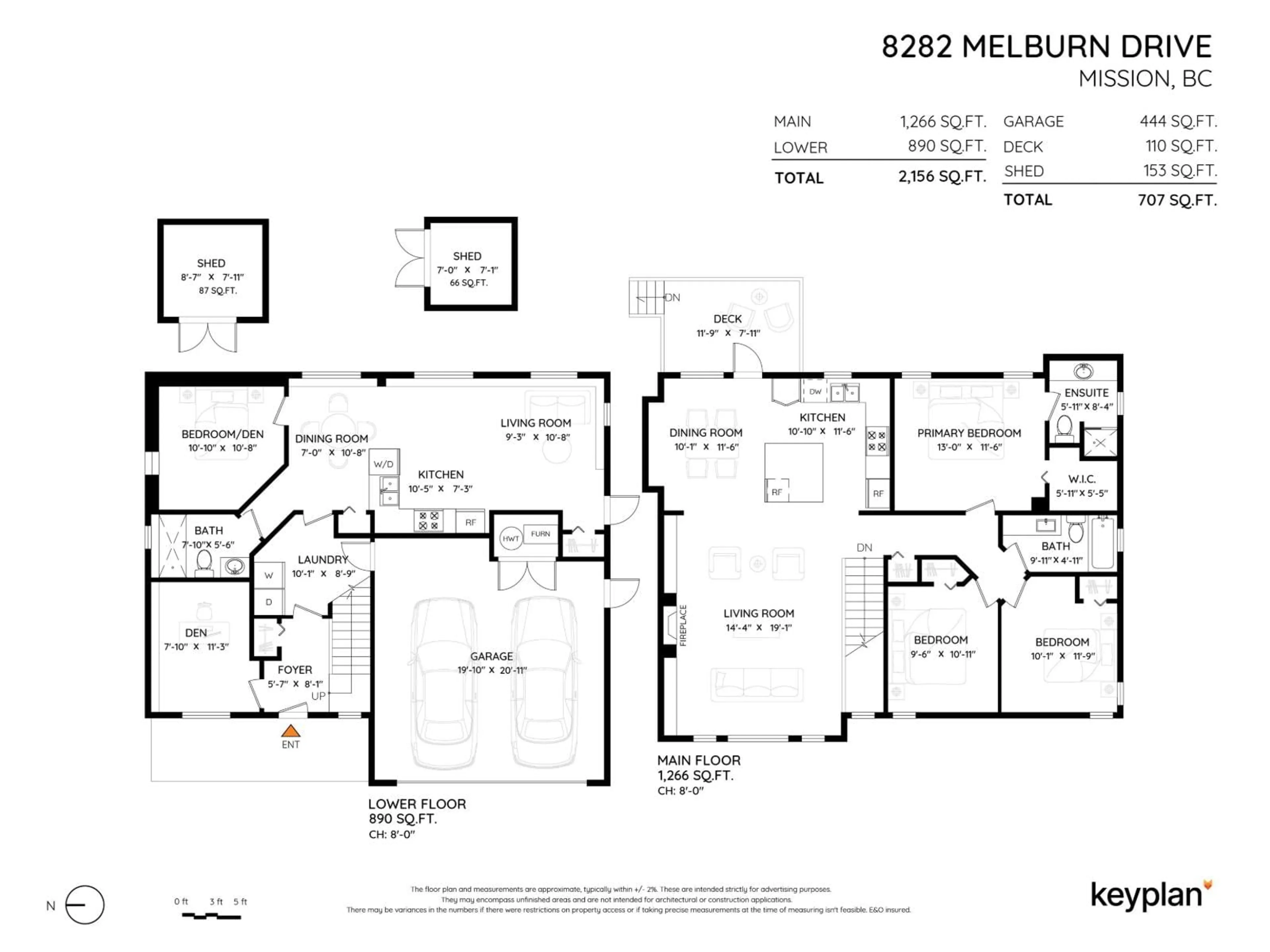 Floor plan for 8282 MELBURN DRIVE, Mission British Columbia V2V7H3