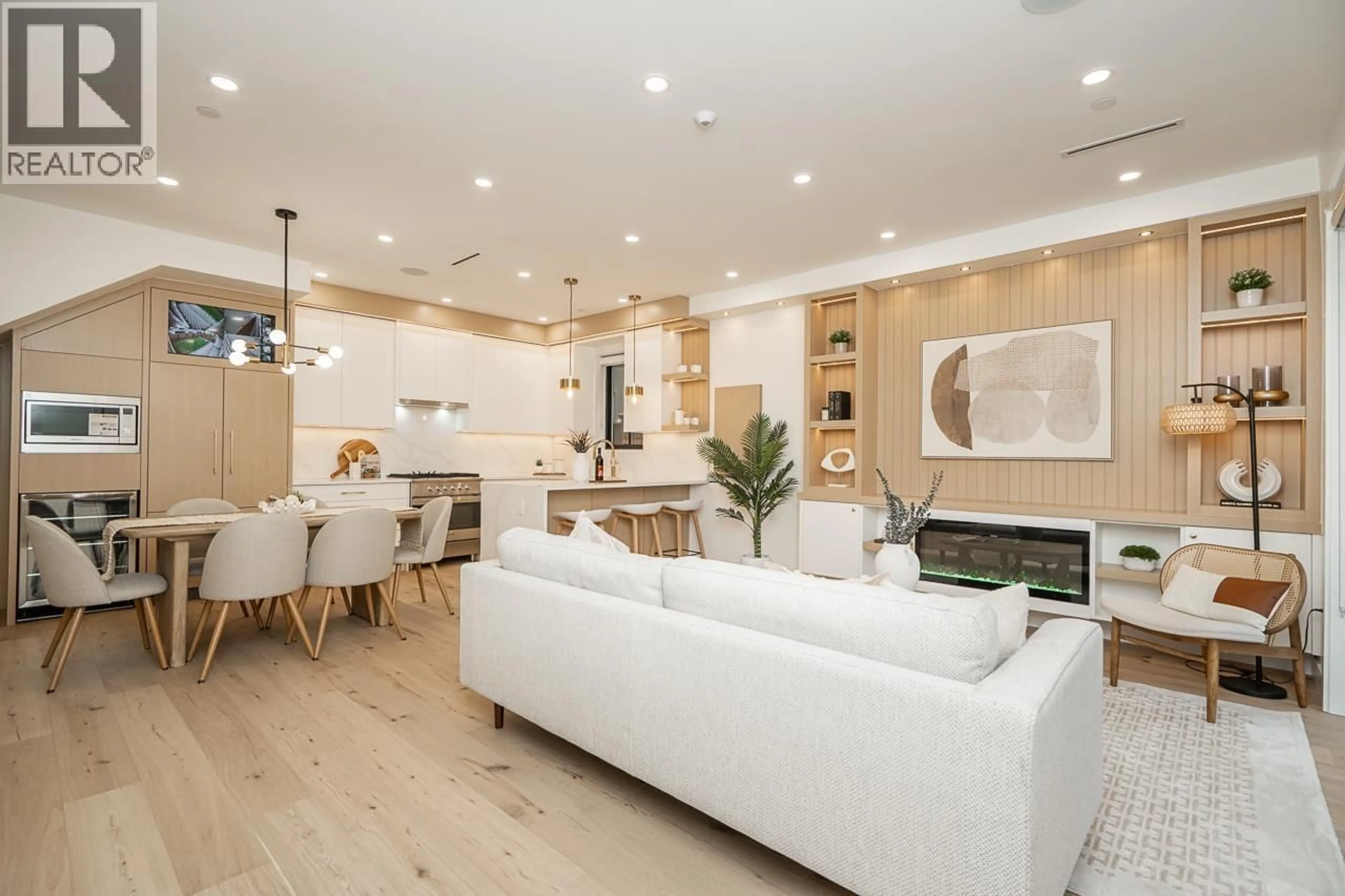 Open concept kitchen, wood/laminate floor for 1 - 150 51ST AVENUE, Vancouver British Columbia V5X1C3