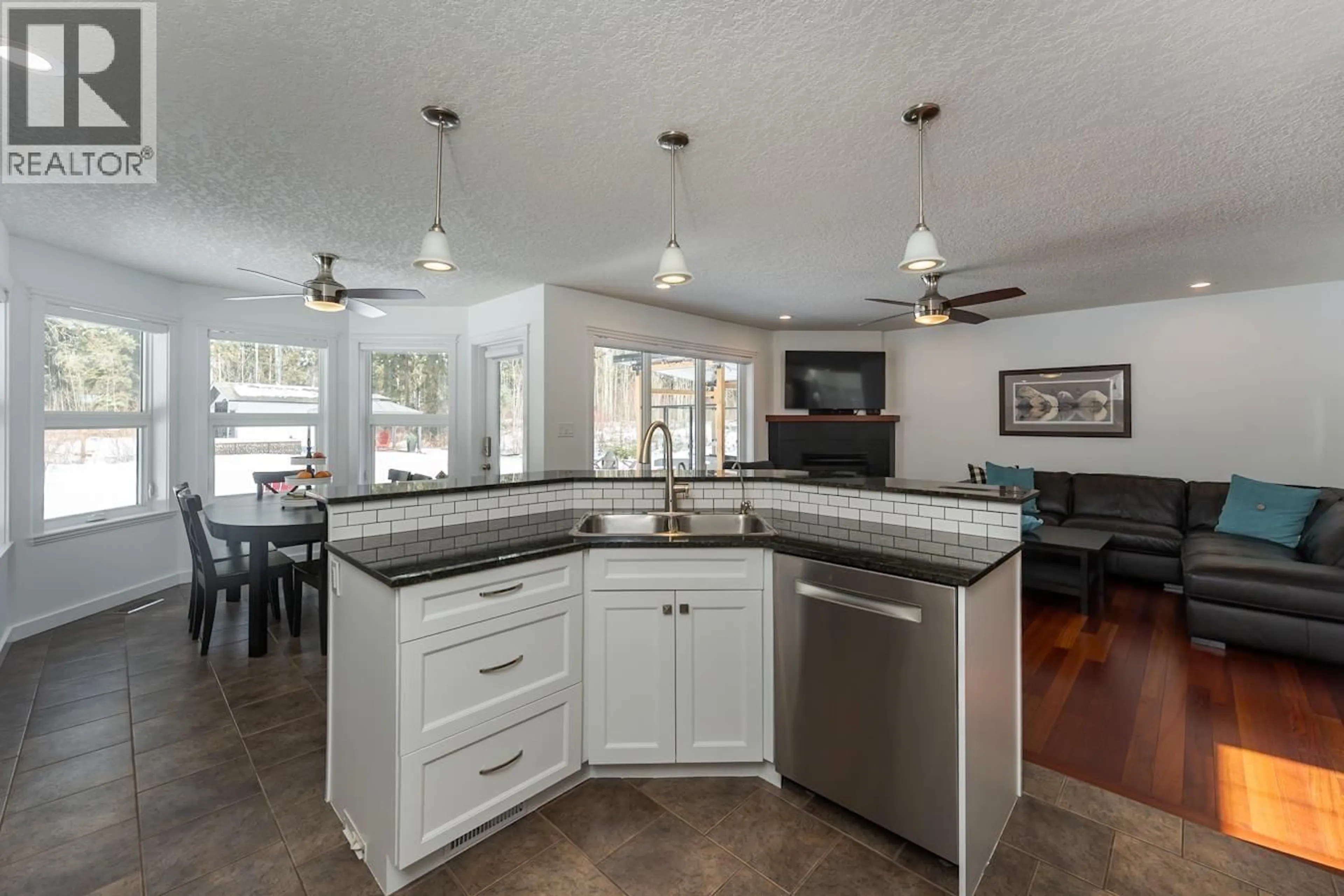 Open concept kitchen, ceramic/tile floor for 2248 ESTATE ROAD, Prince George British Columbia V2K5R9