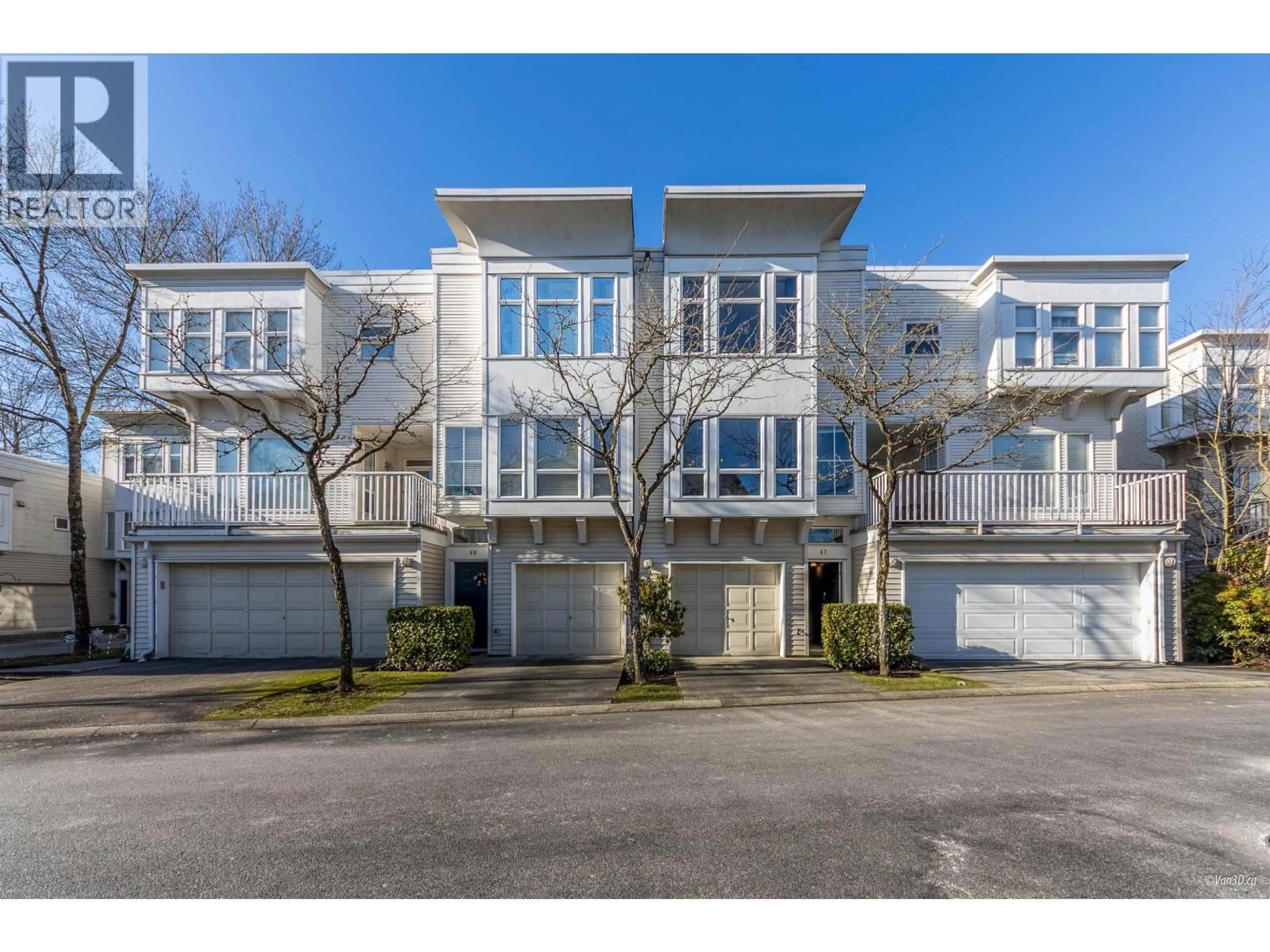 A pic from outside/outdoor area/front of a property/back of a property/a pic from drone, street for 47 - 12311 MCNEELY DRIVE, Richmond British Columbia V6V2S2