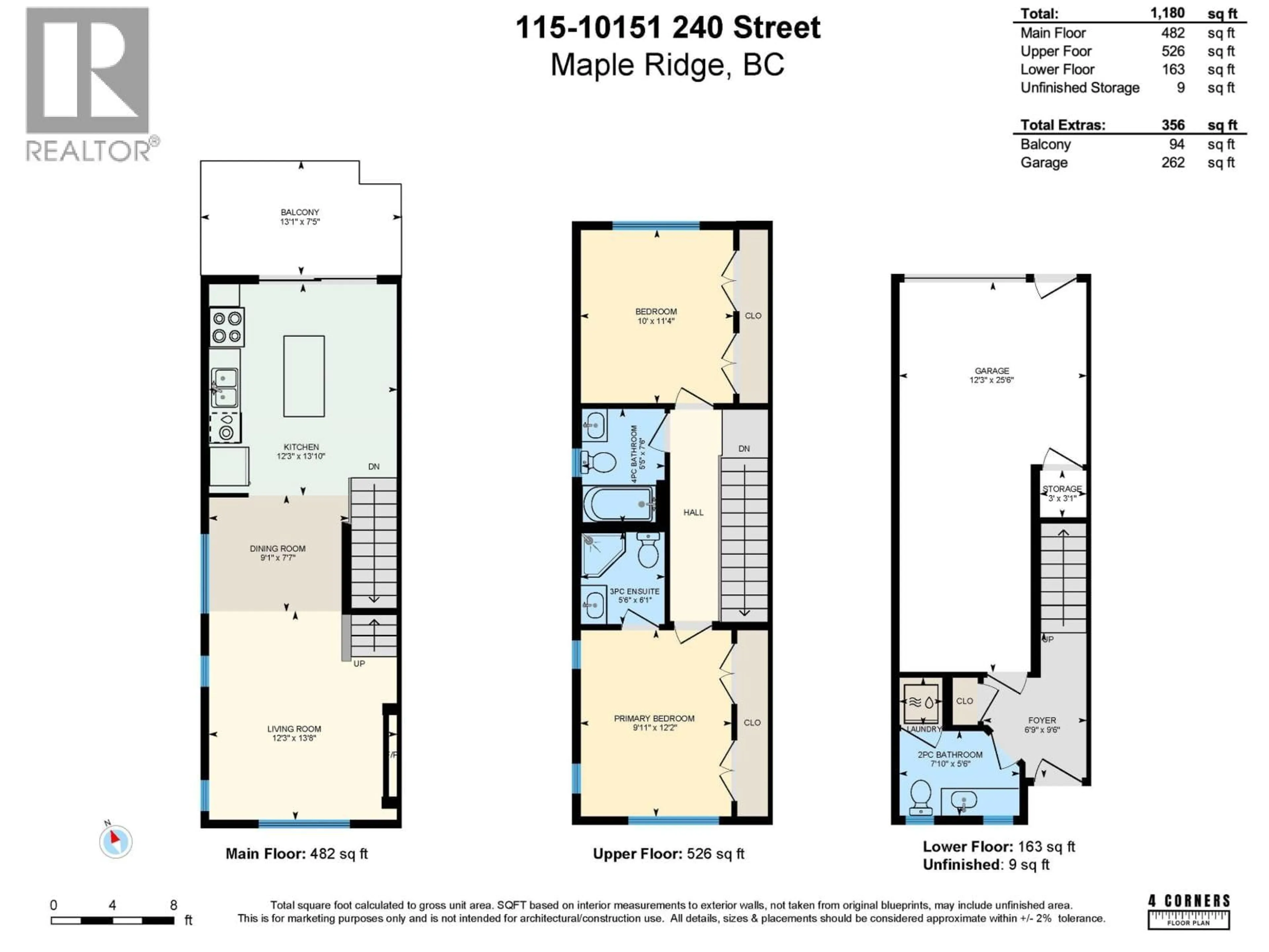 Floor plan for 115 - 10151 240 STREET, Maple Ridge British Columbia V2W0G9
