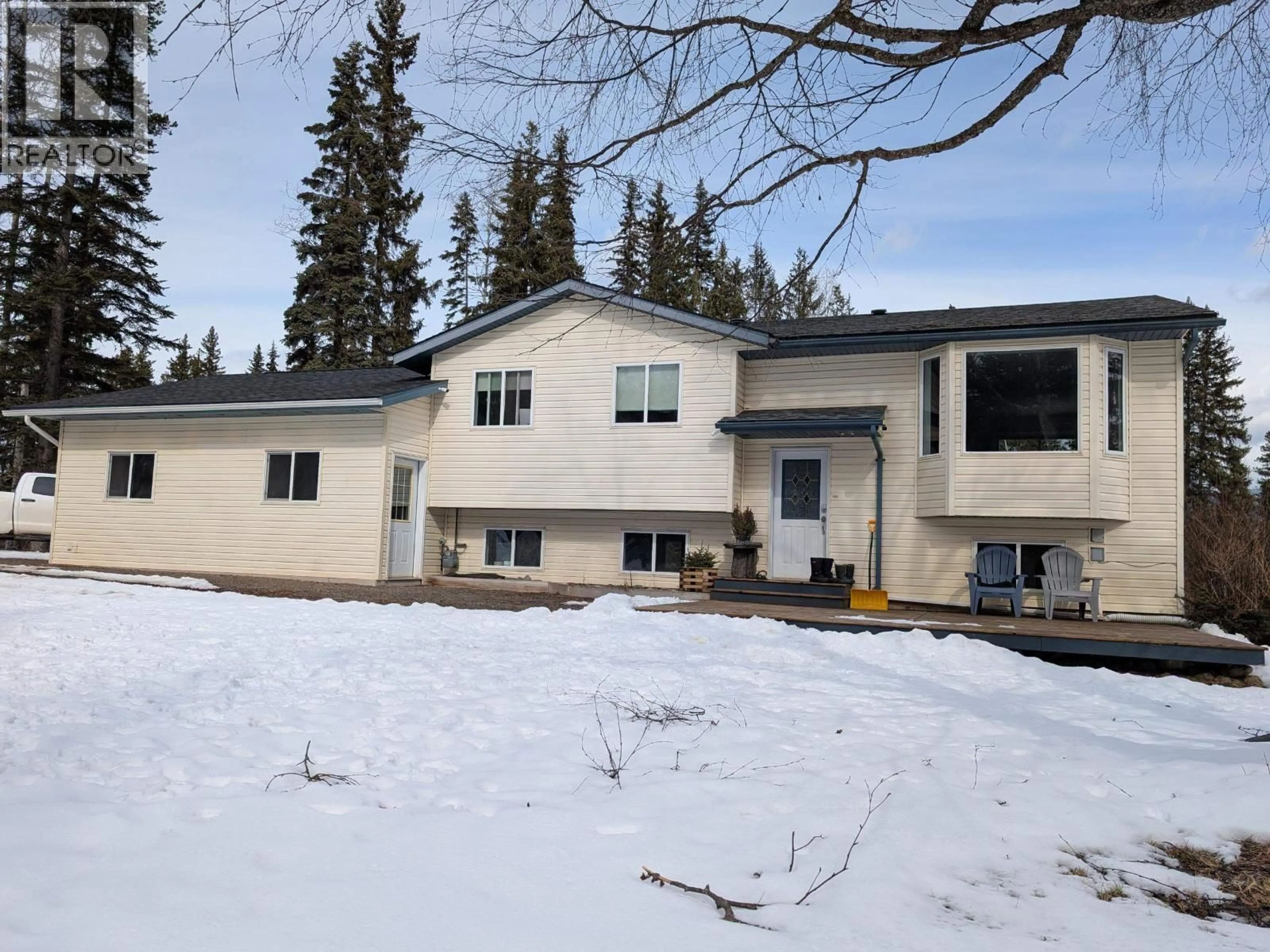A pic from outside/outdoor area/front of a property/back of a property/a pic from drone, building for 9054 HORLINGS ROAD, Smithers British Columbia V0J2N2