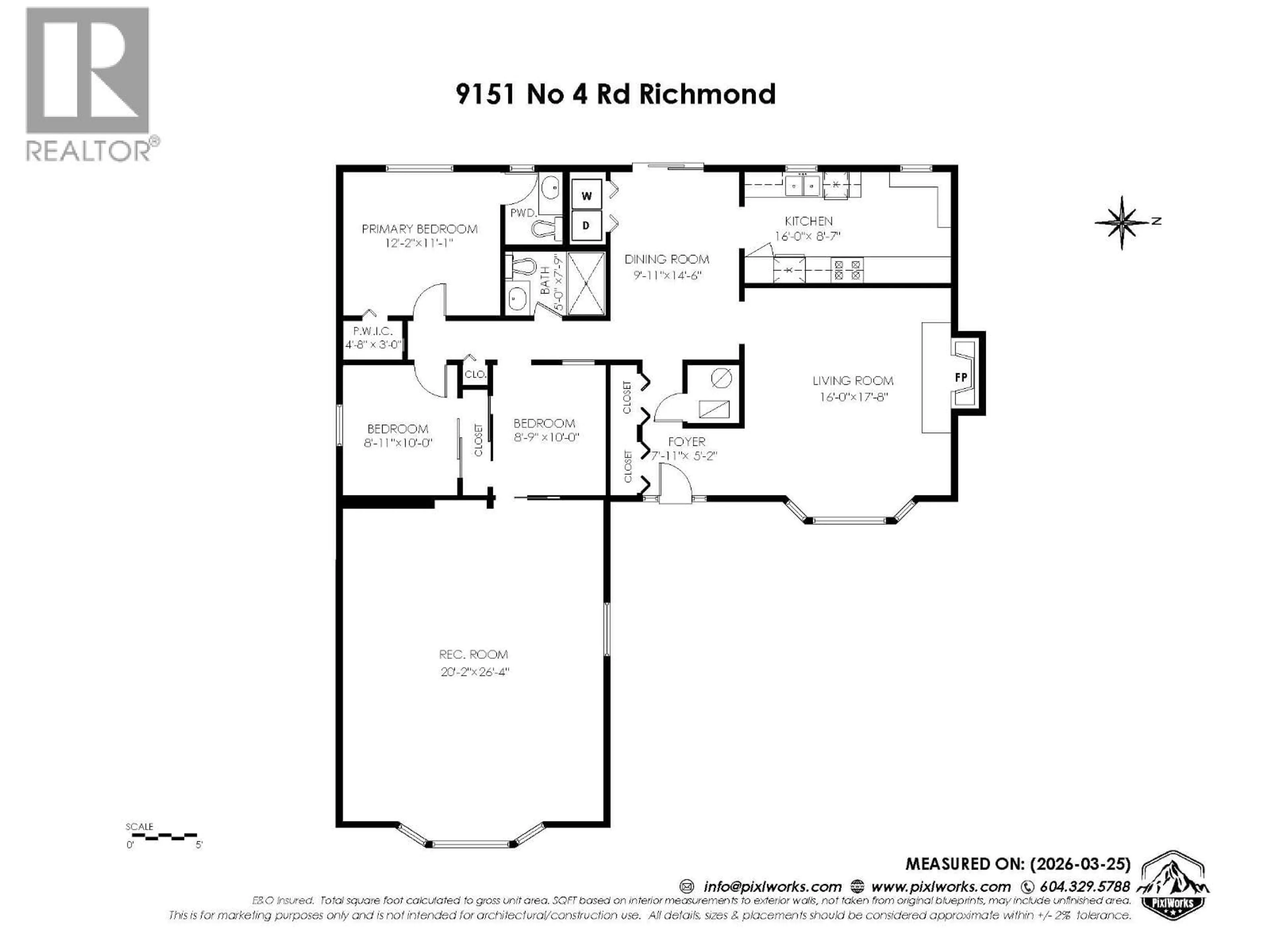 Floor plan for 9151 NO. 4 ROAD, Richmond British Columbia V7A2Y8