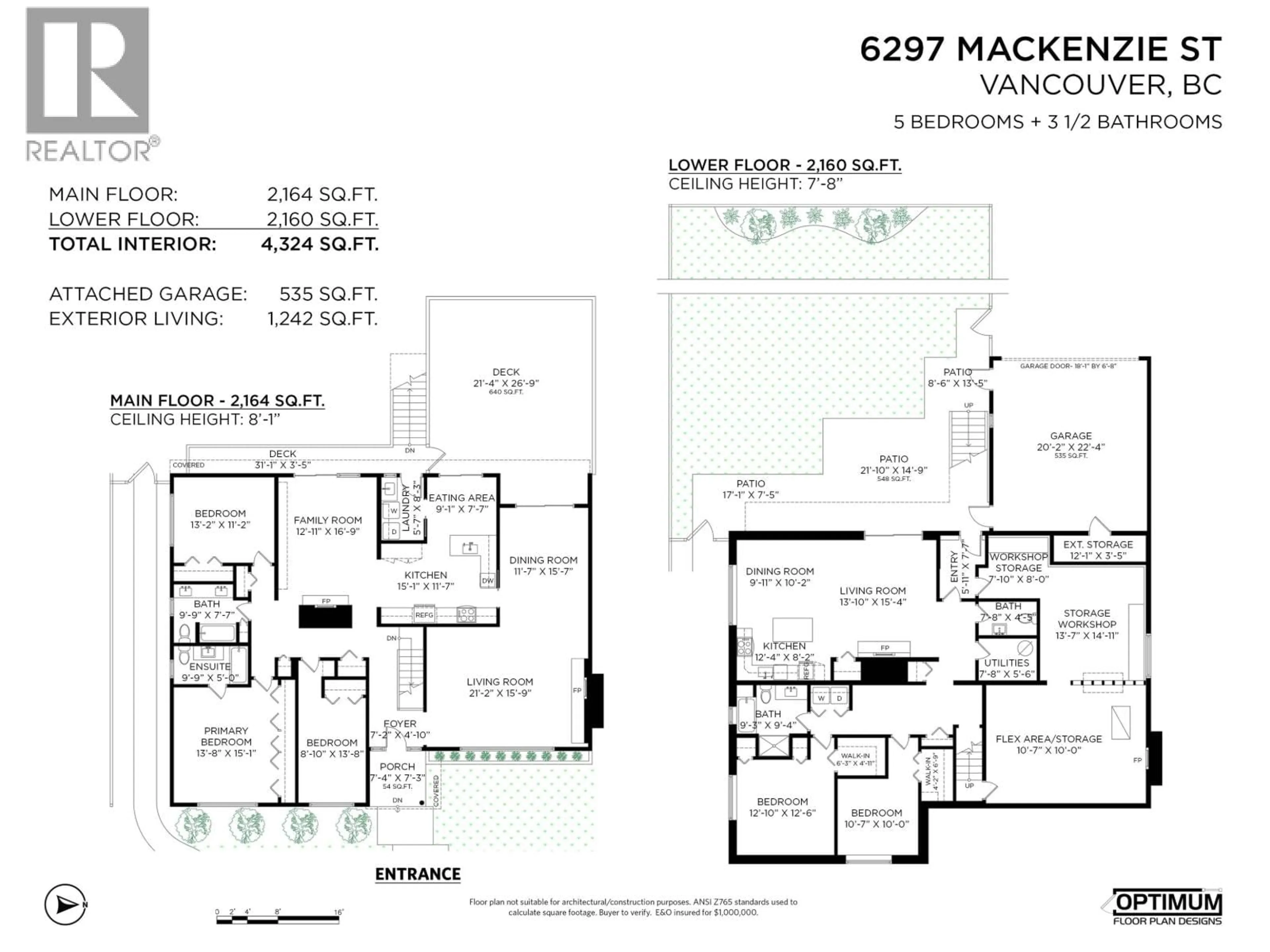 Floor plan for 6297 MACKENZIE STREET, Vancouver British Columbia V6N1H4